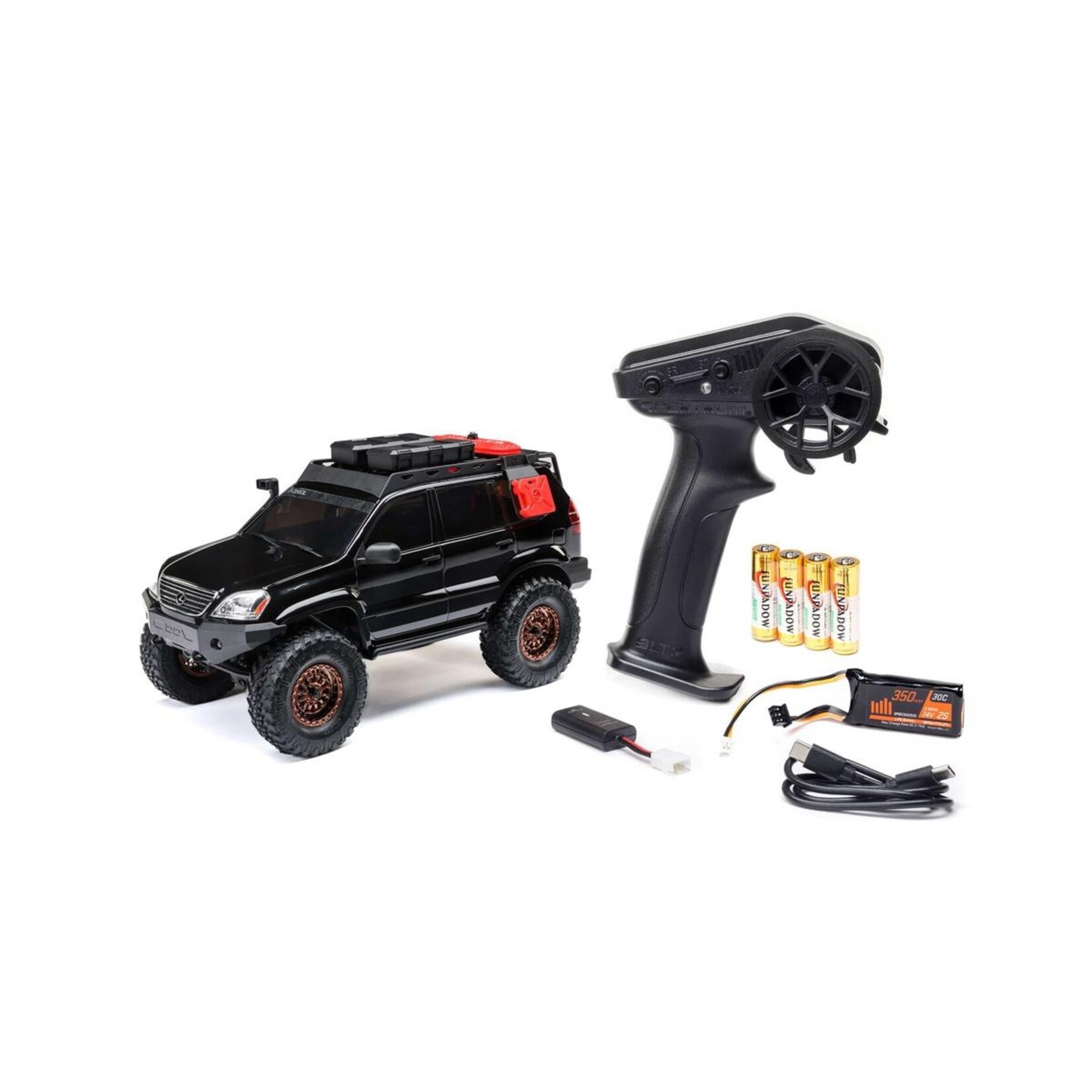 Axial #AXI-1532T3 Axial 1/24 SCX24 Lexus GX 470 4X4 Rock Crawler RTR, Black