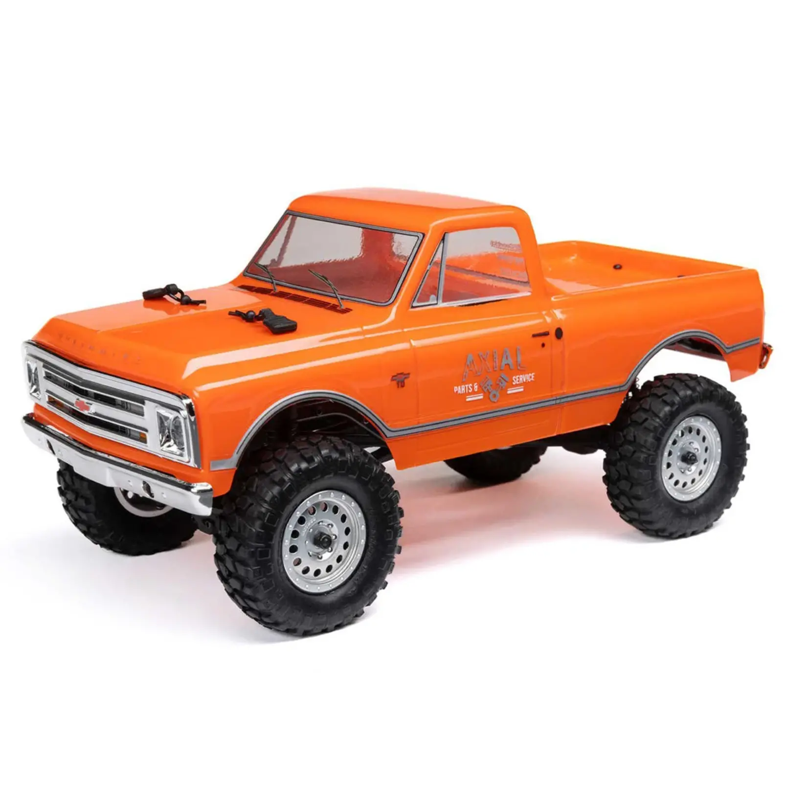 Axial #AXI00001V2T3 Axial 1/24 SCX24 1967 Chevrolet C10 4WD Brushed Truck RTR, Orange