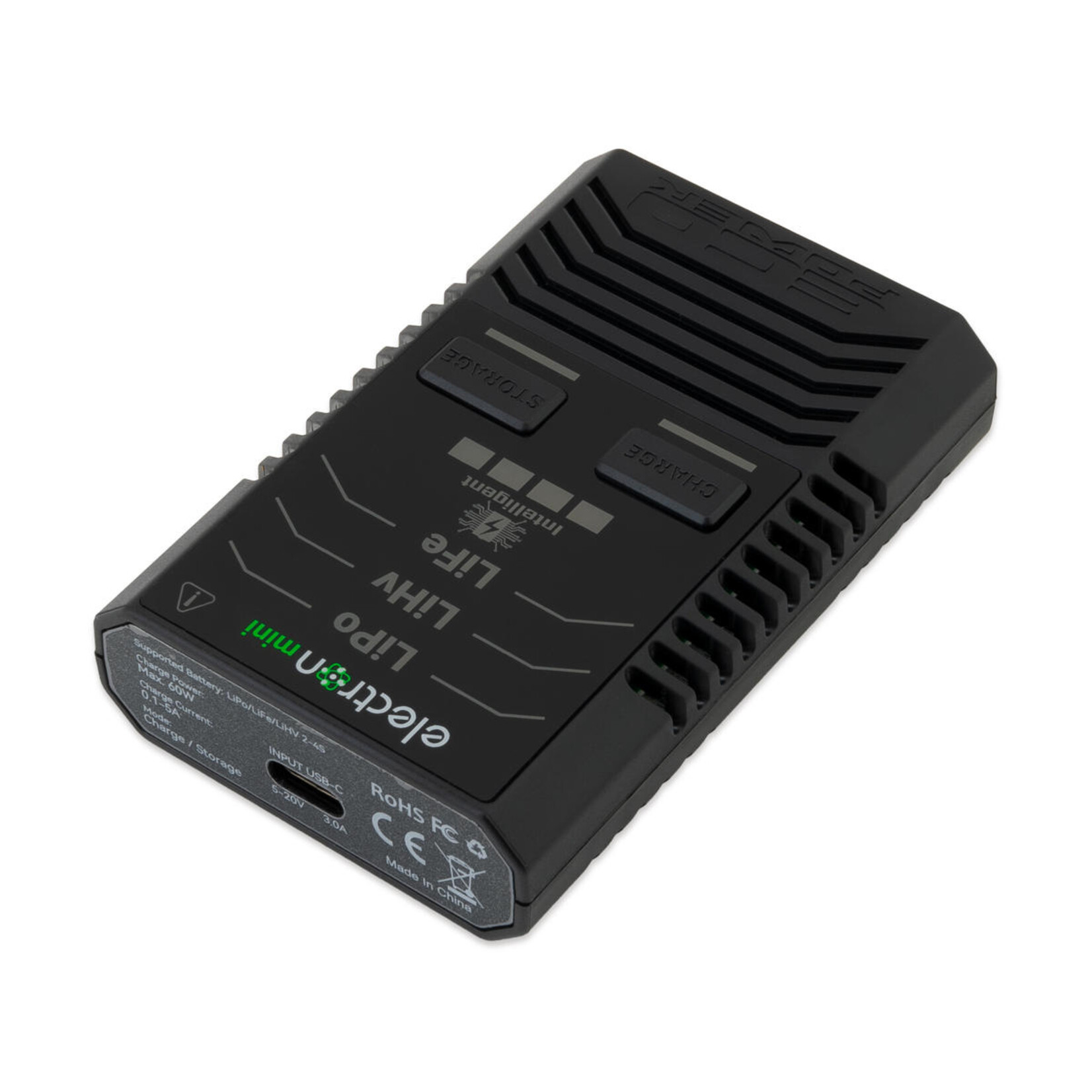 EcoPower #ECP-1007  EcoPower "Electron Mini" 2-4S Intelligent LiPo/LiHV/LiFe Battery Charger (2-4S/5A/60W) w/65W USB-C PD Power Supply