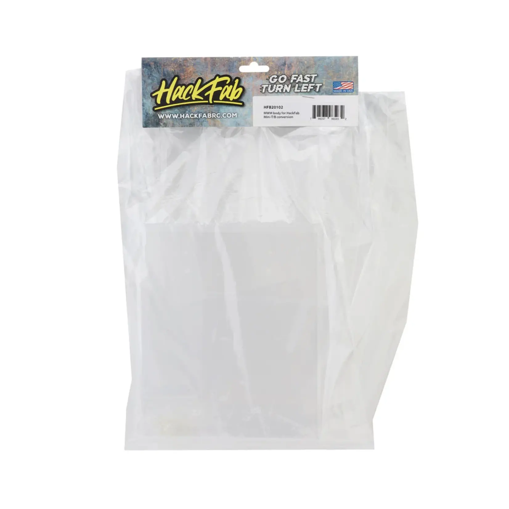 HackFab #HFB20102 HackFab Losi Mini-T/Mini-B MWM Body (Clear)