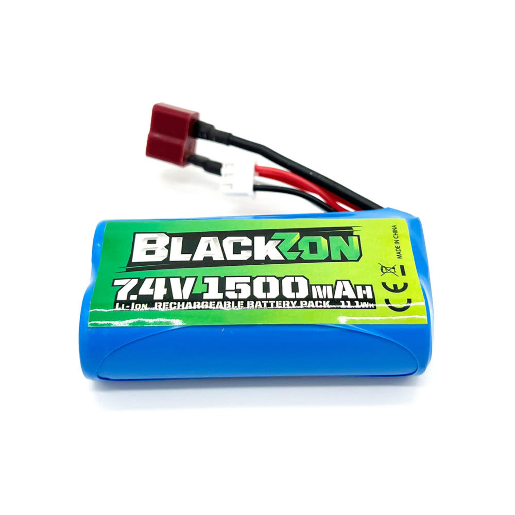 BlackZon #540149 BlackZon  Battery Pack (Li-ion 7.4V, 1500mAh), w/T-Plug, Smyter