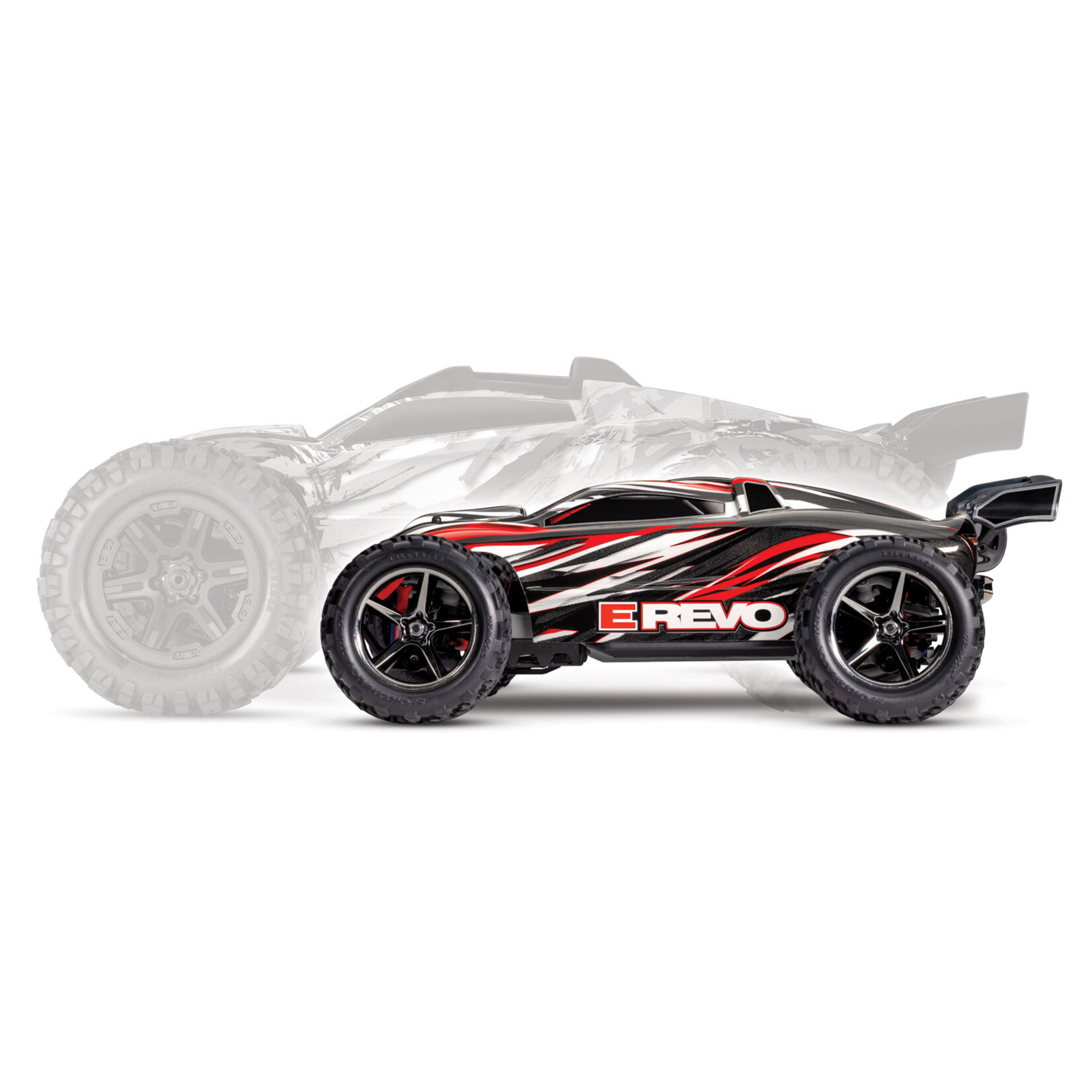 Traxxas #71054-8-RED Traxxas E-Revo 1/16 4WD RTR Truck (Red) w/XL-2.5 ESC, TQ 2.4GHz Radio, Battery & USB-C Charger