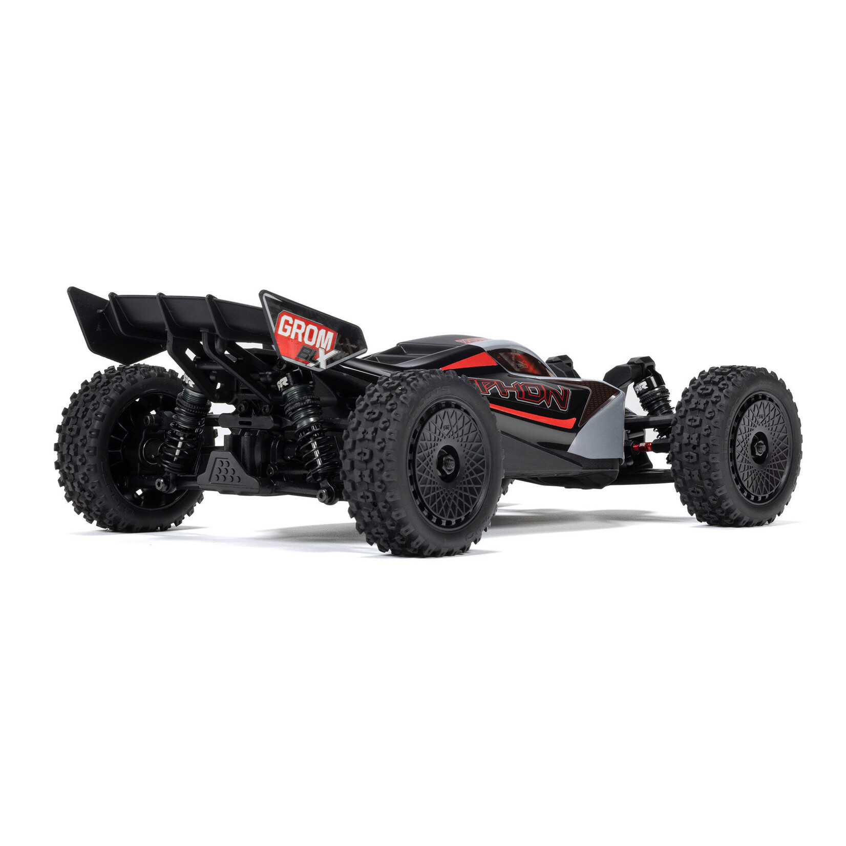 ARRMA #ARA2306T1 Arrma 1/14 TYPHON GROM 223S DSC 4X4 RTR Brushless Buggy, Silver