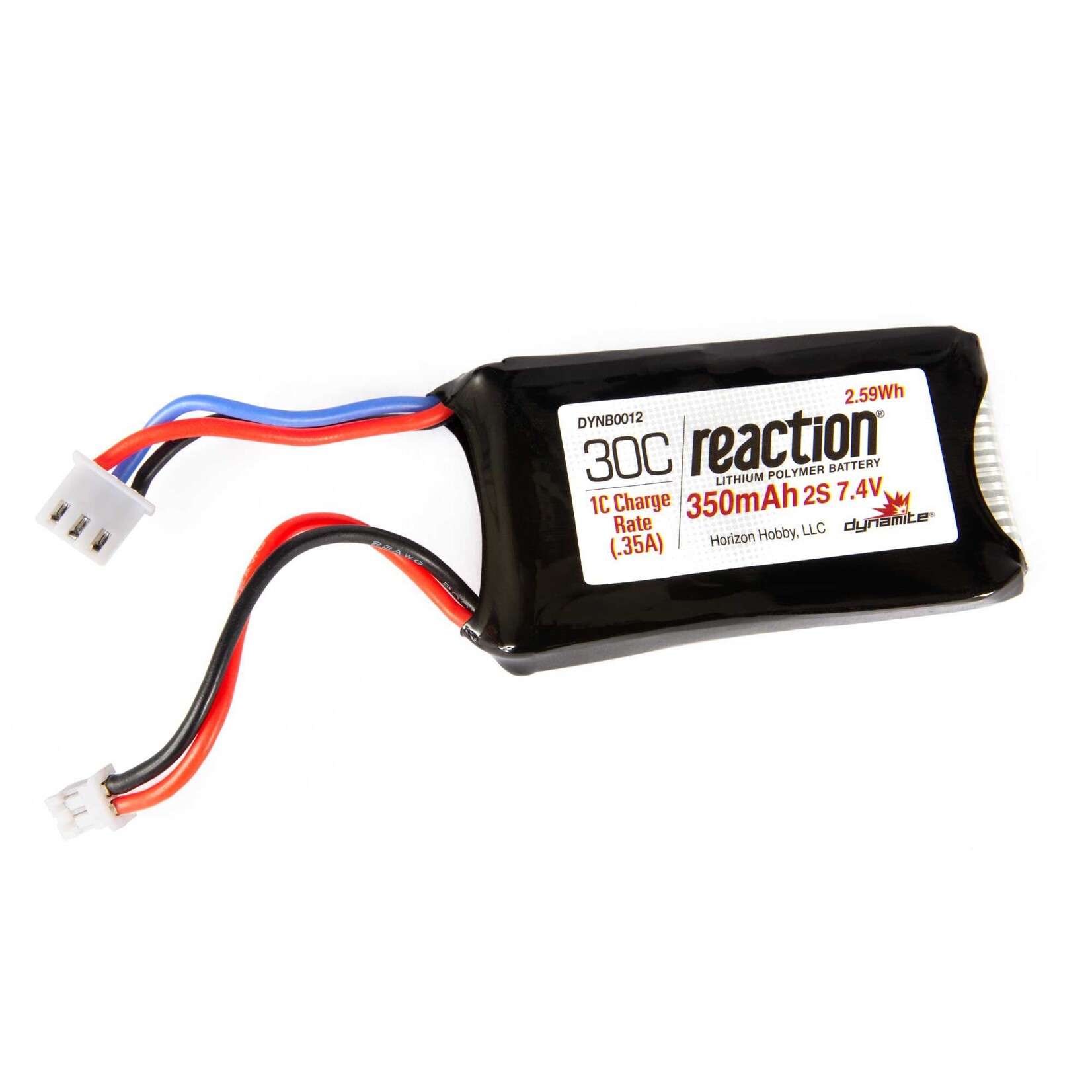 Dynamite # DYNB0012 7.4v 350mAh 2S LiPo Battery: SCX24 PH 2.0