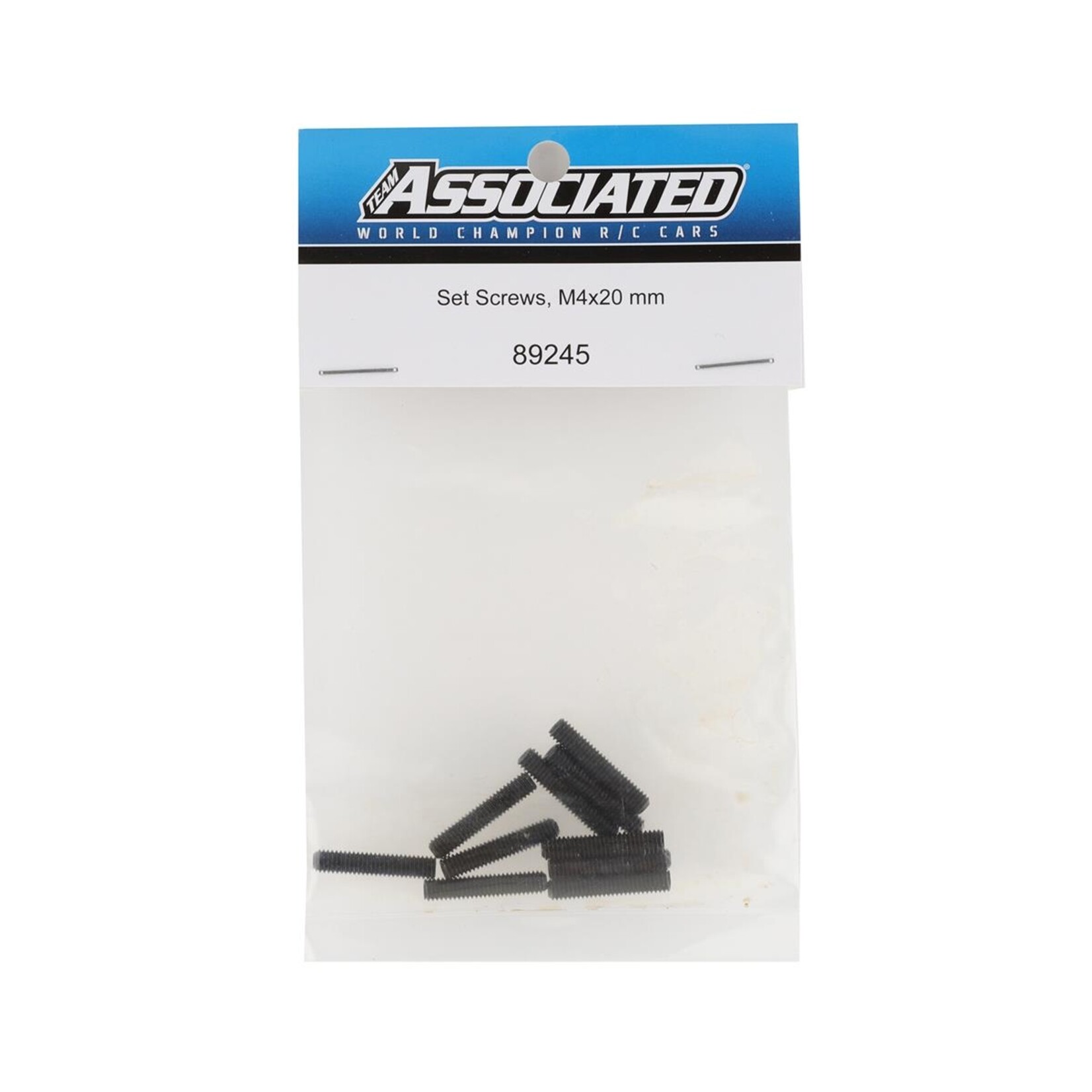 Team Associated #89245  Team Associated 4x20mm Set Screws (10)