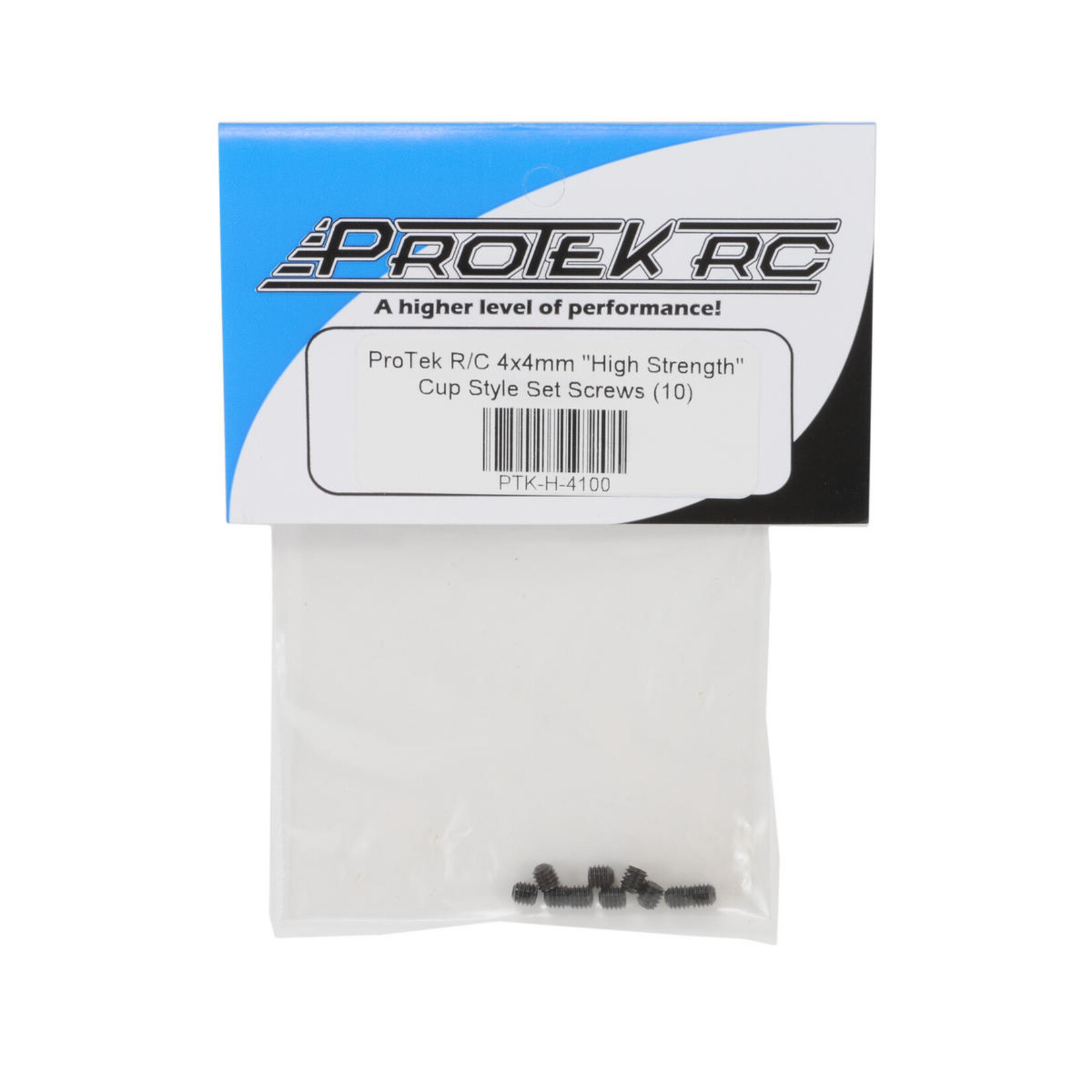 ProTek RC #PTK-H-4100 ProTek RC 4x4mm "High Strength" Cup Style Set Screws (10)