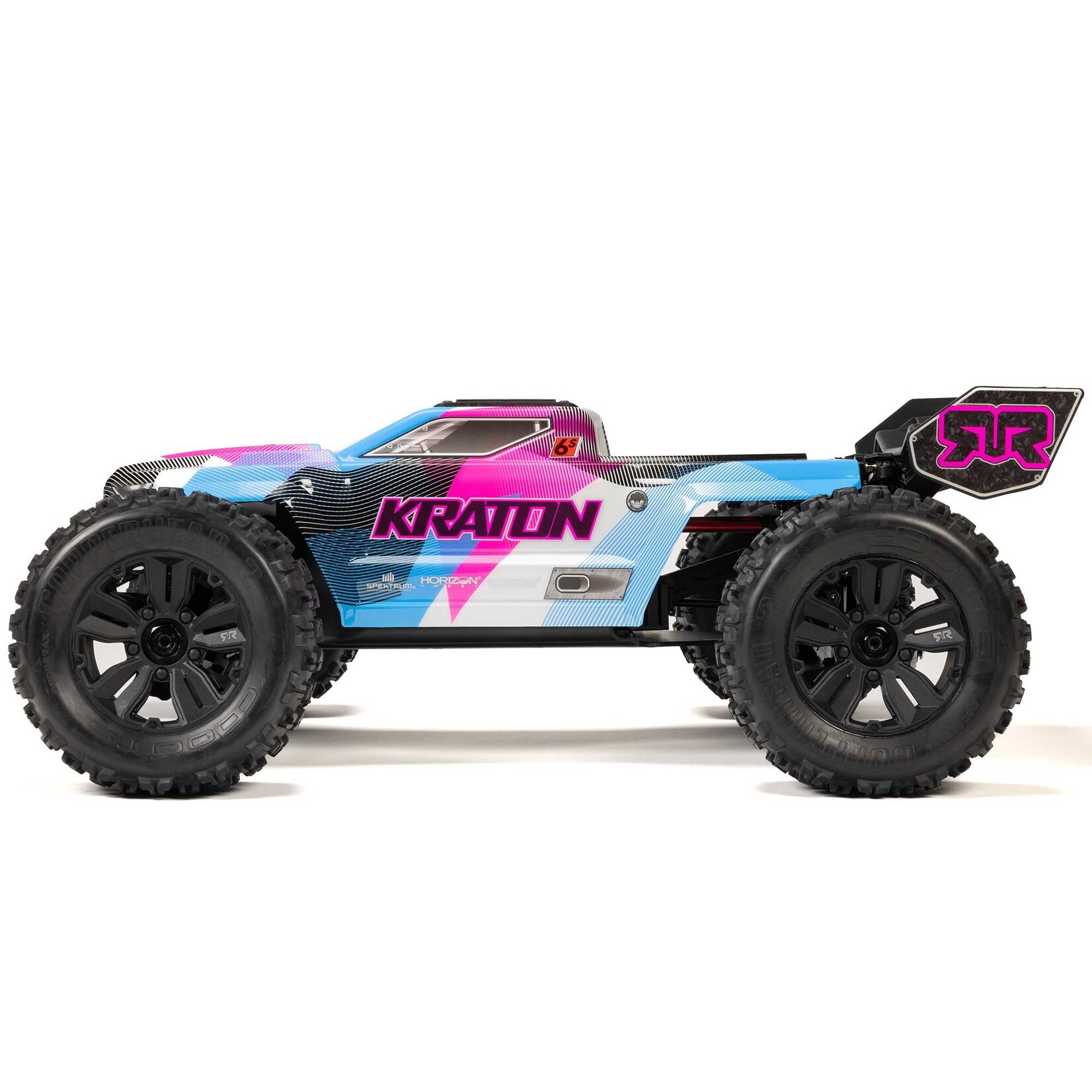ARRMA #ARA8608V6T2 Arrma 1/8 KRATON 6S 4X4 RTR Brushless Speed Truck, Blue/Pink
