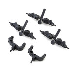 Team Associated #92415 Team Associated RC10B7 Factory Team Caster & Steering Blocks (Carbon)