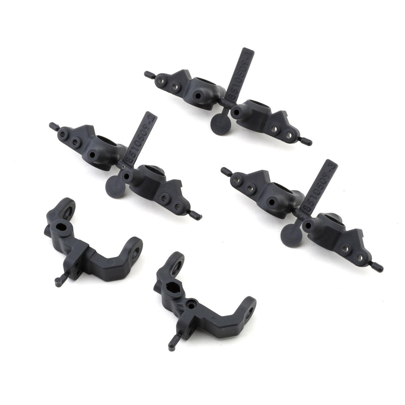 Team Associated #92415 Team Associated RC10B7 Factory Team Caster & Steering Blocks (Carbon)