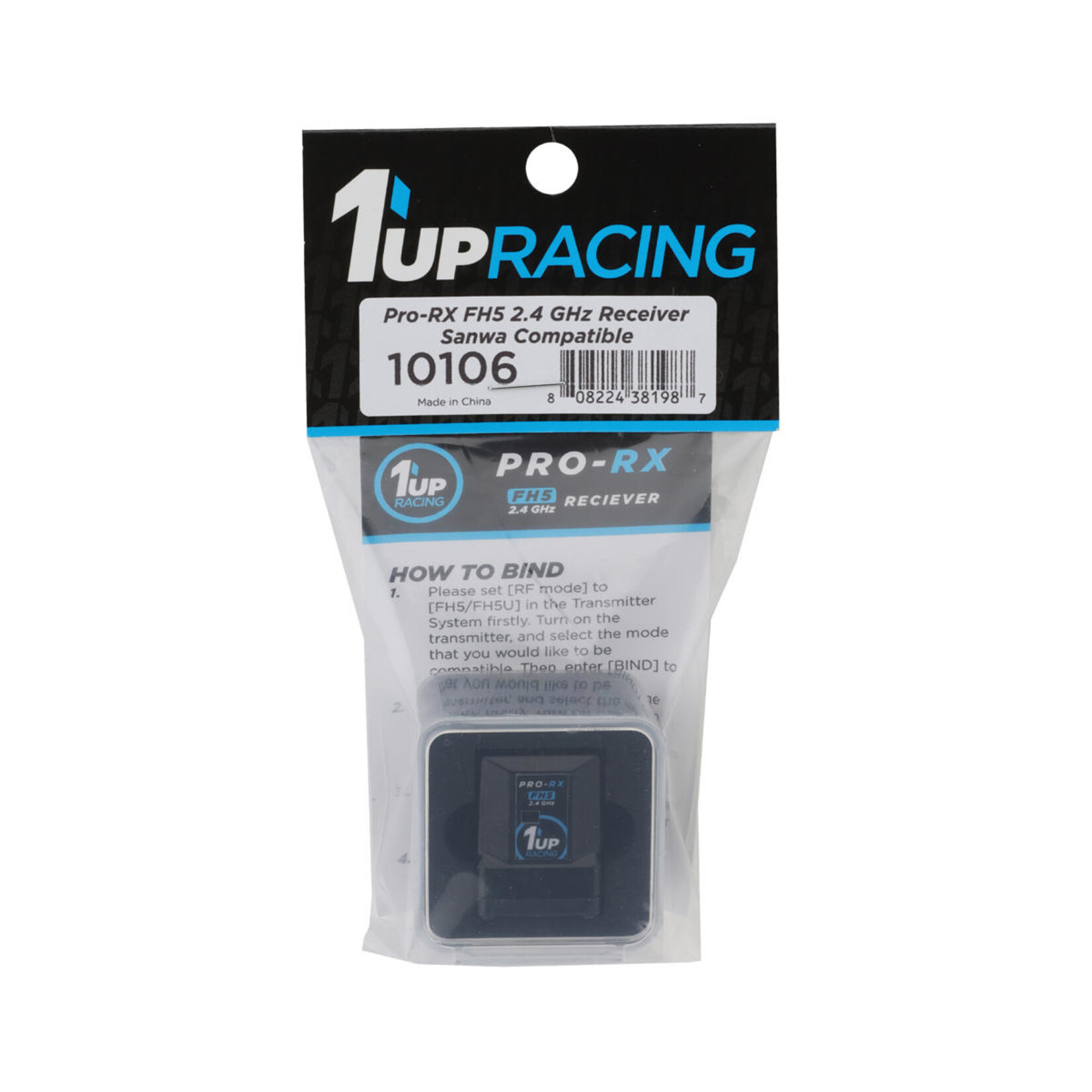 1UP Racing #10106 1UP Racing 4-Channel Sanwa FH5 Antenna-Free 2.4GHz Receiver