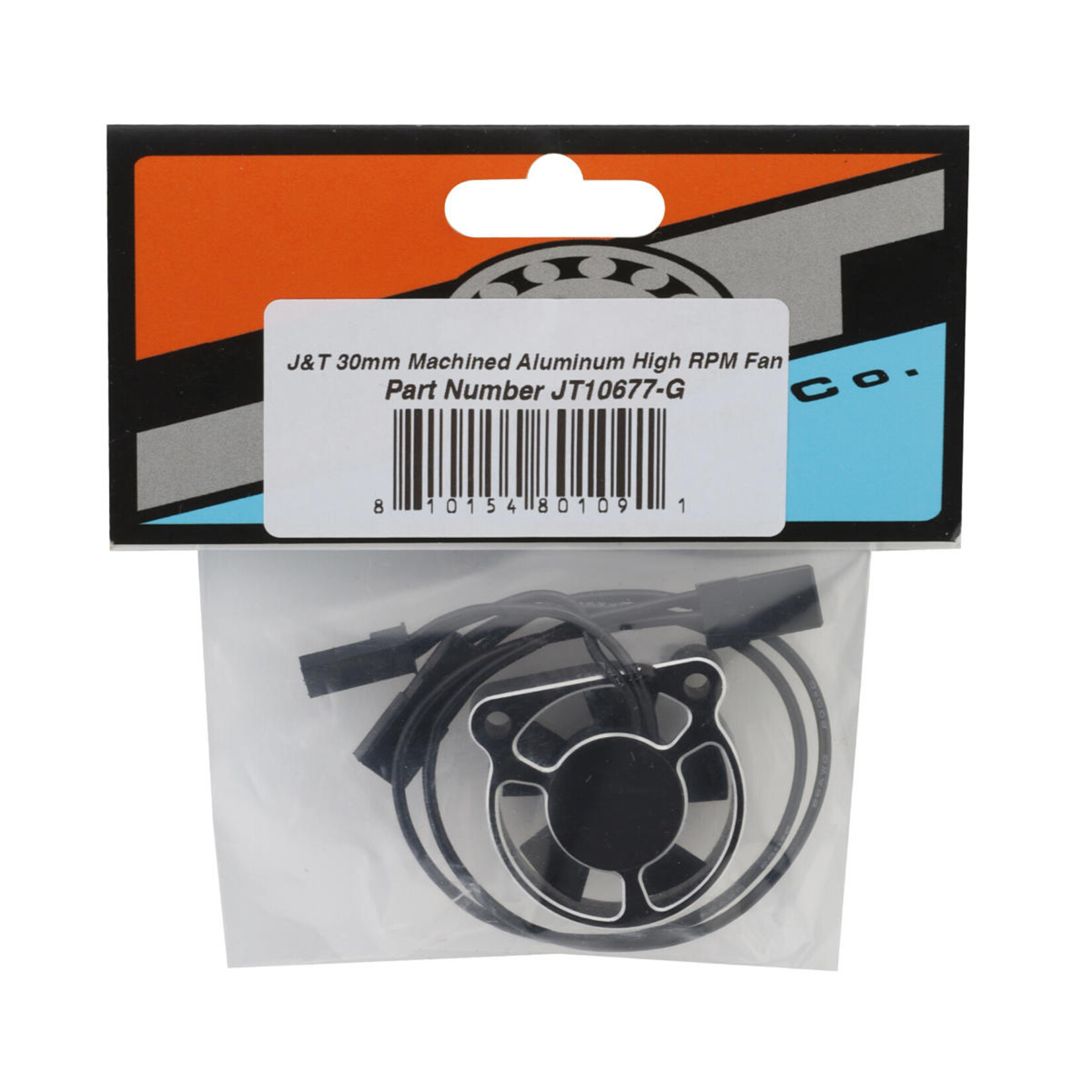 J&T #JT10677-G J&T Bearing Co. 30mm Machined Aluminum High RPM Fan (Black)