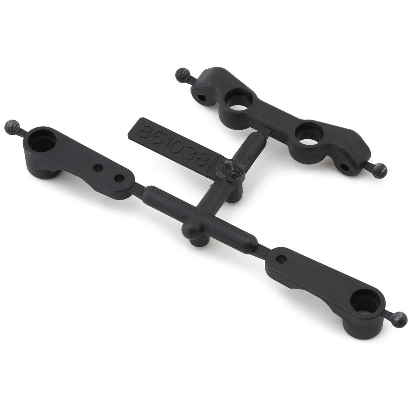 Team Associated #92489 Team Associated RC10B7/B7D Factory Team Steering Bellcrank & Rack Set (Carbon)