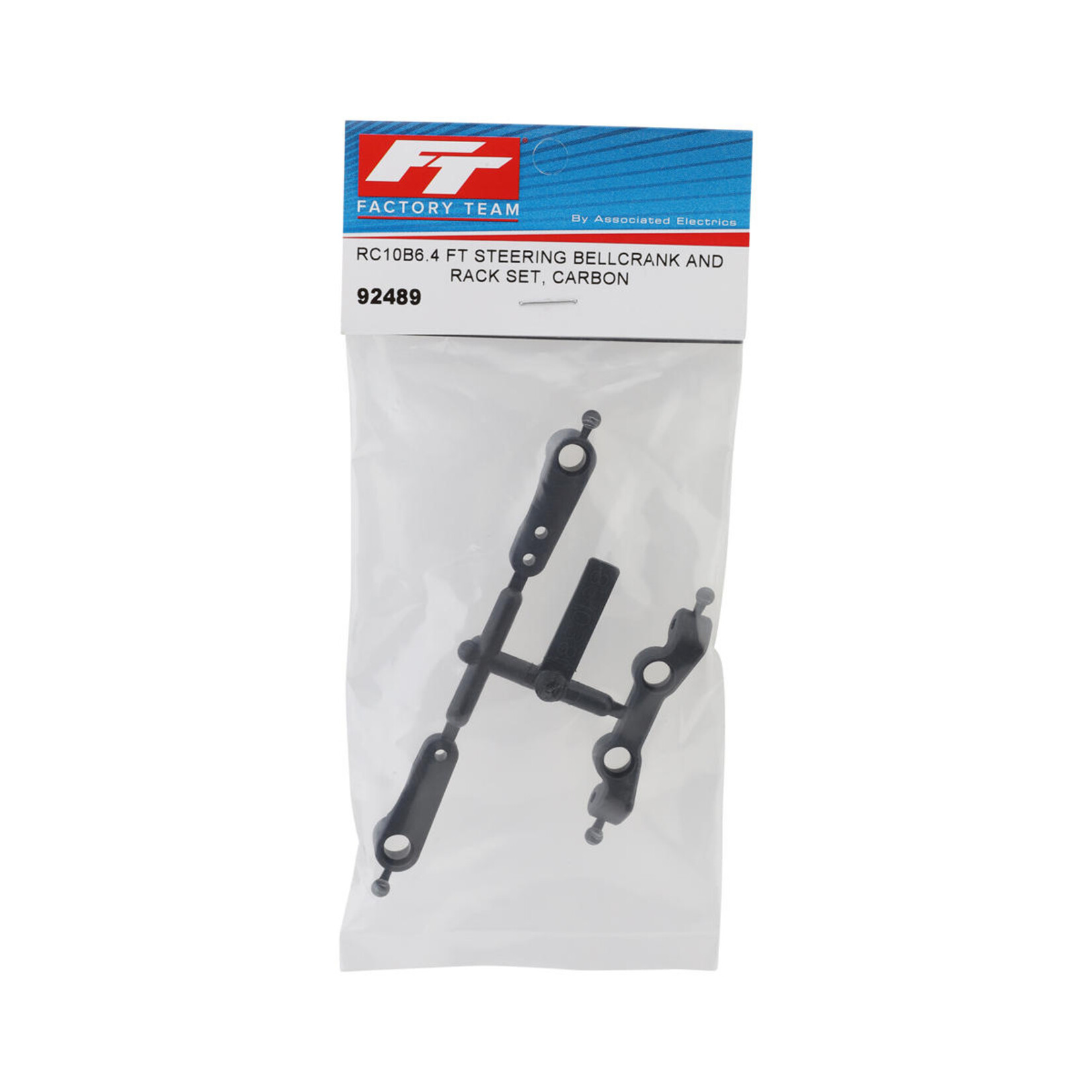 Team Associated #92489 Team Associated RC10B7/B7D Factory Team Steering Bellcrank & Rack Set (Carbon)