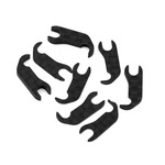 Team Associated #92495 Team Associated RC10B7 Factory Team Carbon Fiber Steering Block Shim Set (8)