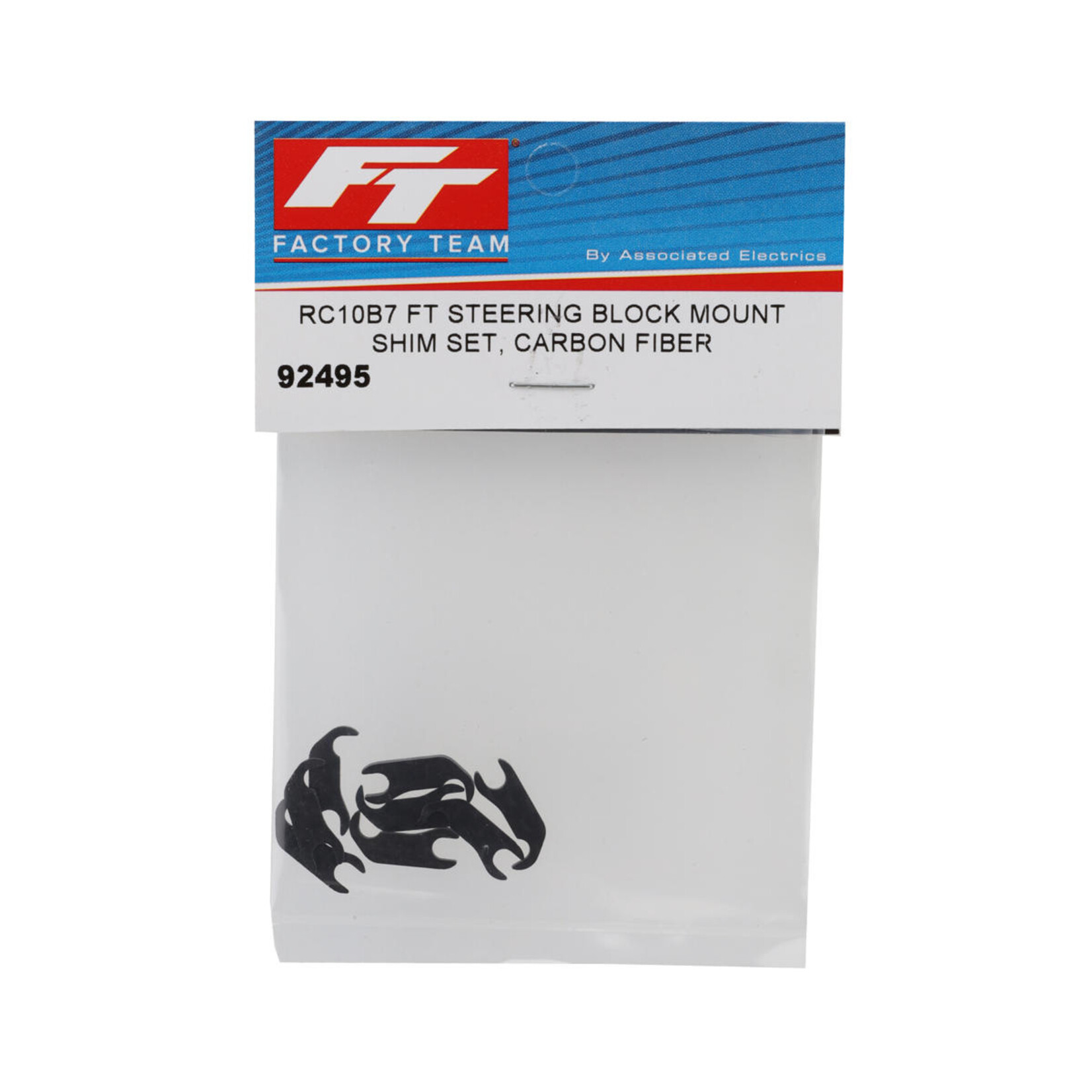 Team Associated #92495 Team Associated RC10B7 Factory Team Carbon Fiber Steering Block Shim Set (8)