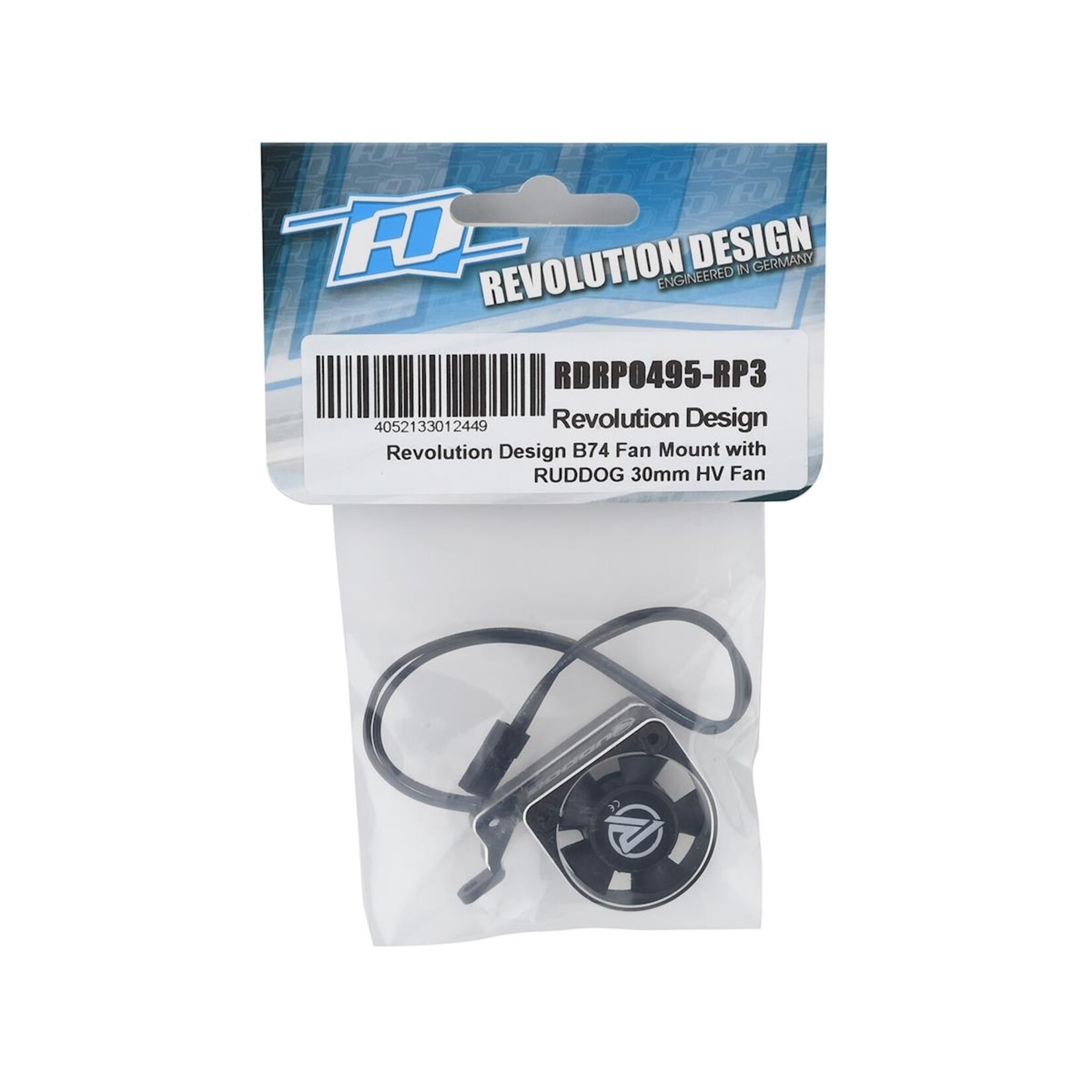Revolution Design #RDRP0495-RP3 Revolution Design B74 Aluminum Fan Mount w/Ruddog 30mm HV Fan (Black)