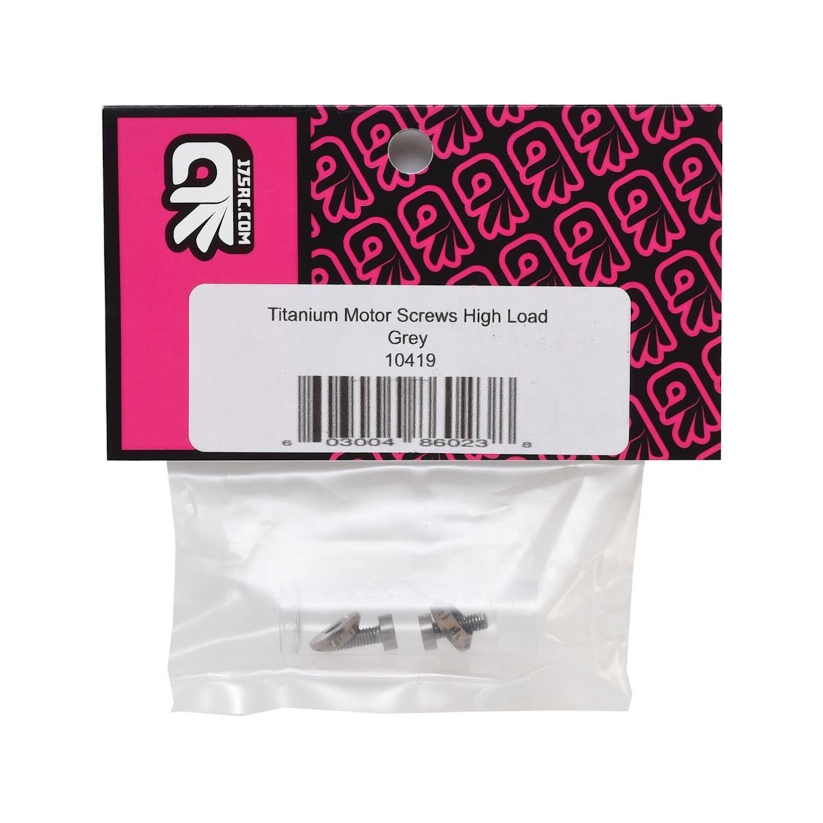 175RC #10419 175RC 3x8mm Titanium "High Load" Motor Screws (Grey)