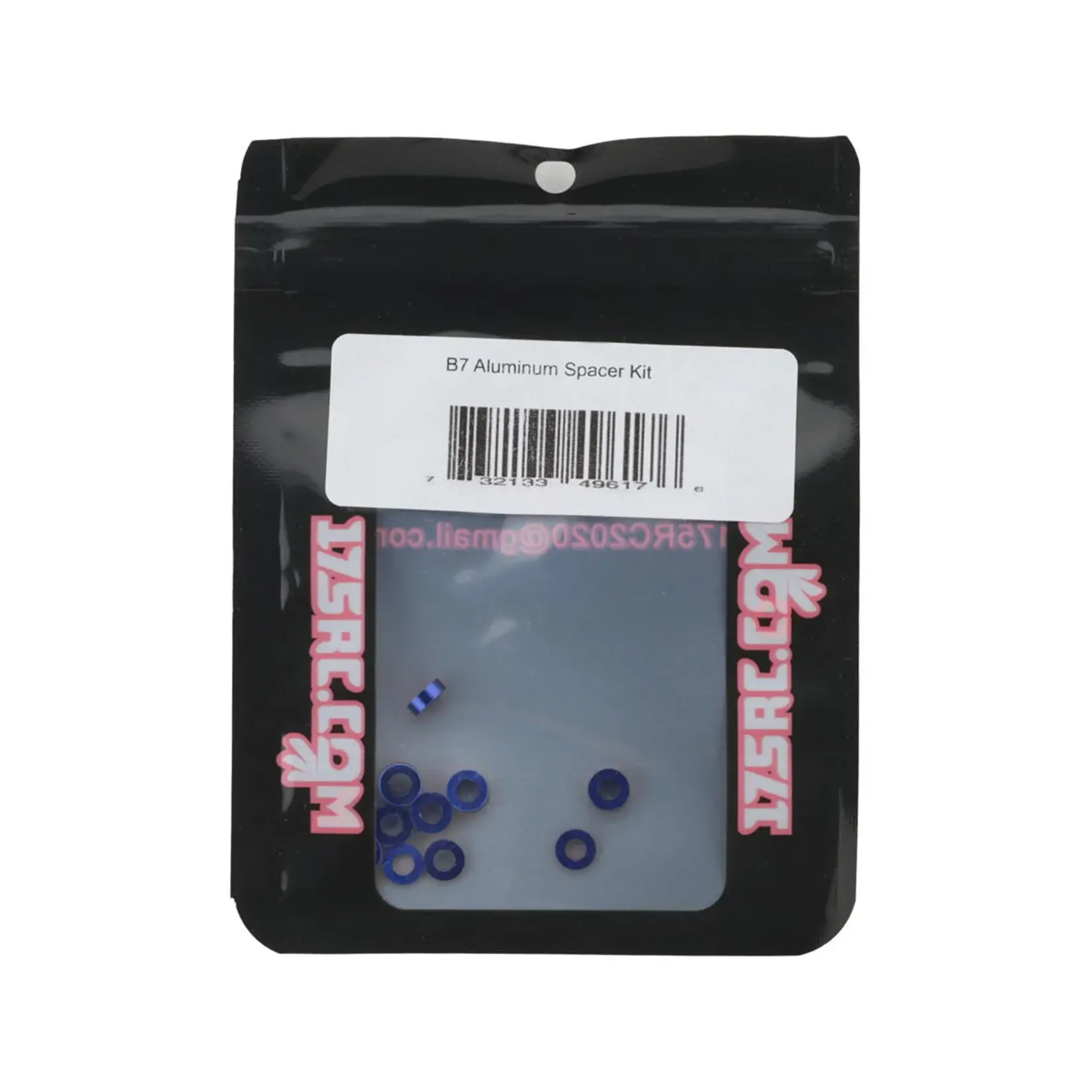 175RC #18497  175RC RC10 B7 Aluminum Spacer Kit (Blue)