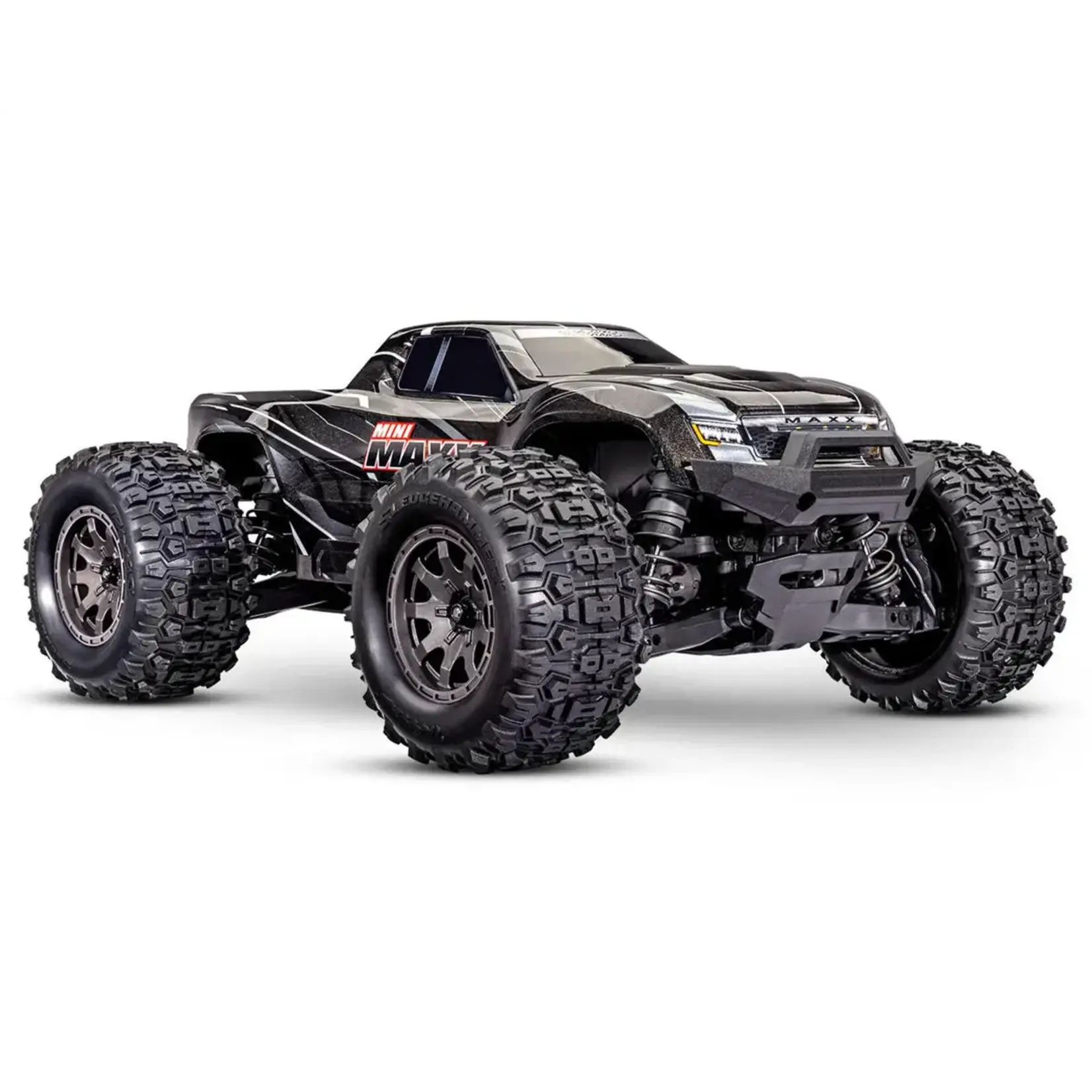 Traxxas #107154-1-BLK  Traxxas Mini Maxx BL-2S 4WD w/USB-C (Black)