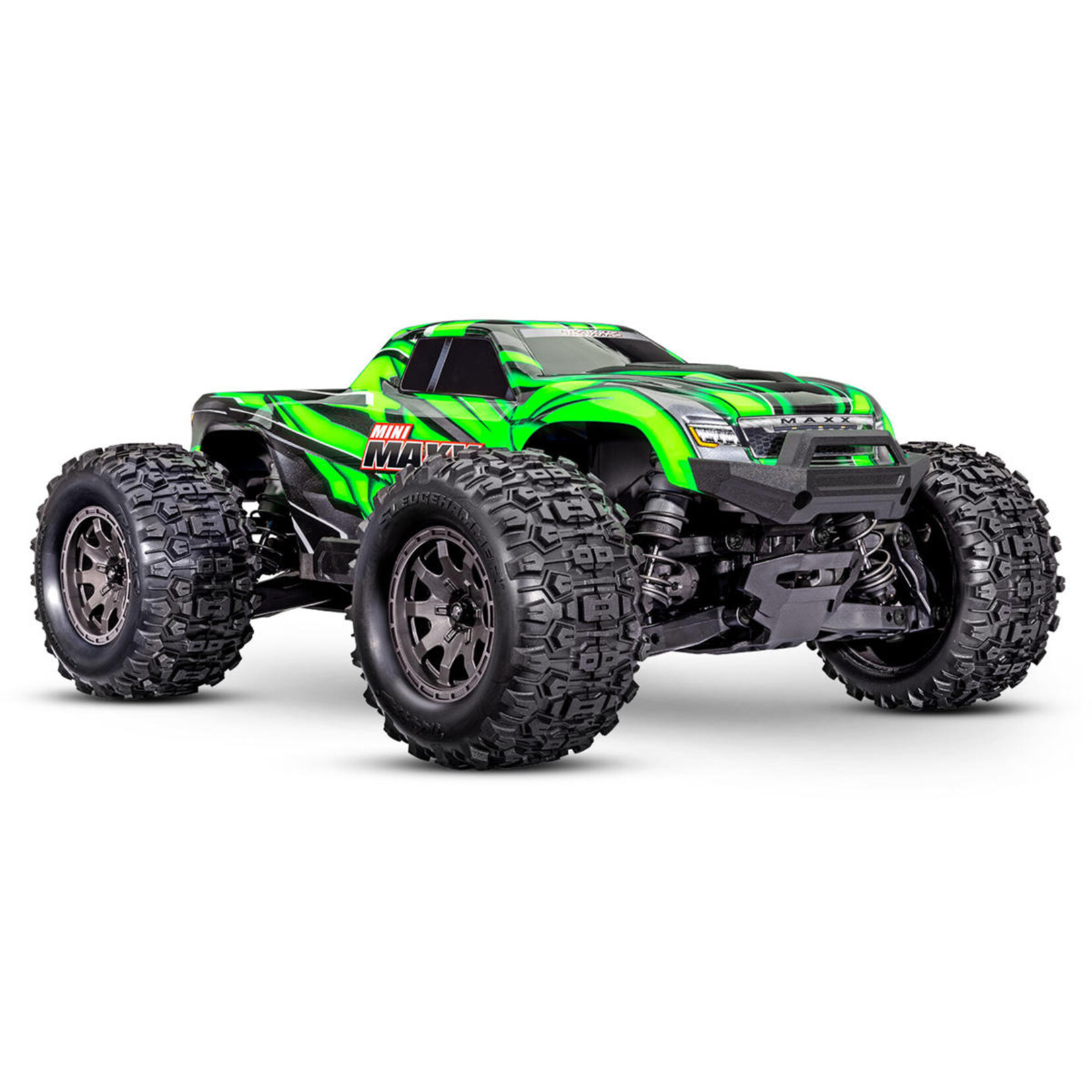 Traxxas #107154-1-GRN Traxxas Mini Maxx BL-2S 4WD w/USB-C (Green)