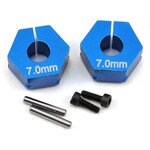 Team Associated #91610 Team Associated 7.0mm Factory Team Aluminum Clamping Wheel Hex (2)