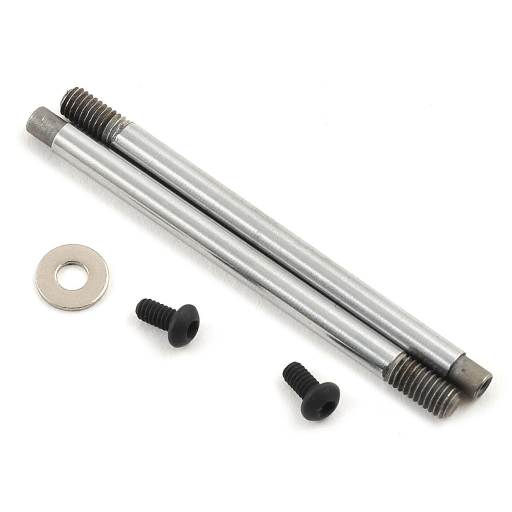 Team Associated #91618 Team Associated 3x23mm V2 Chrome Screw Mount Front Shock Shaft (2)