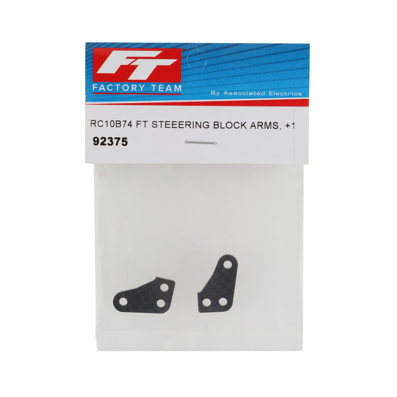 Team Associated #92375 Team Associated RC10B74 Factory Team Carbon Steering Block Arm Set (2) (+1)