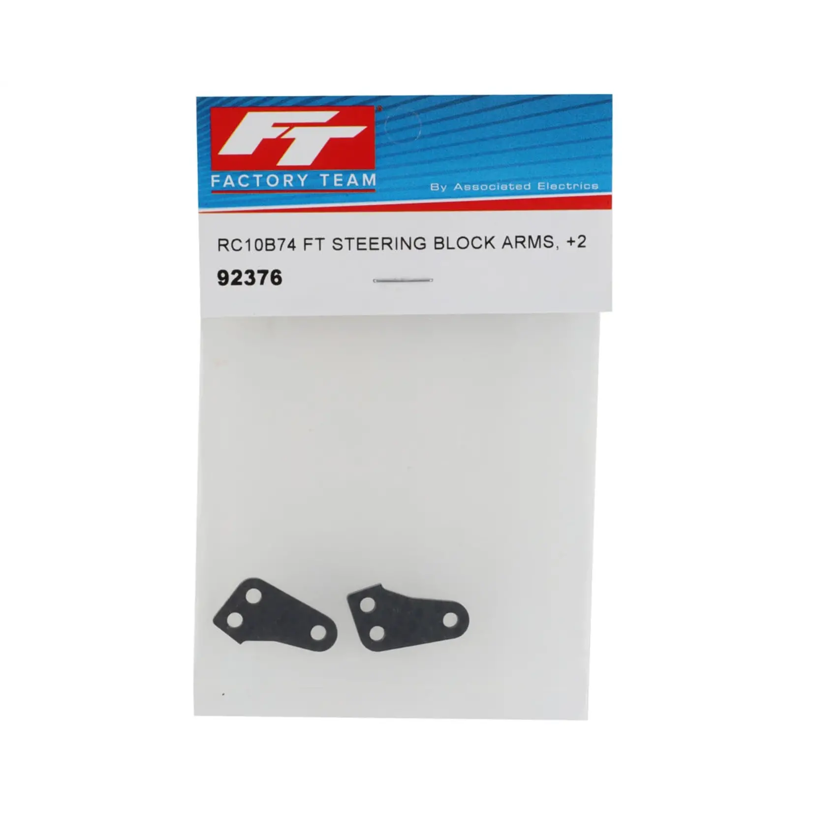 Team Associated #92376 Team Associated RC10B74 Factory Team Carbon Steering Block Arm Set (2) (+2)