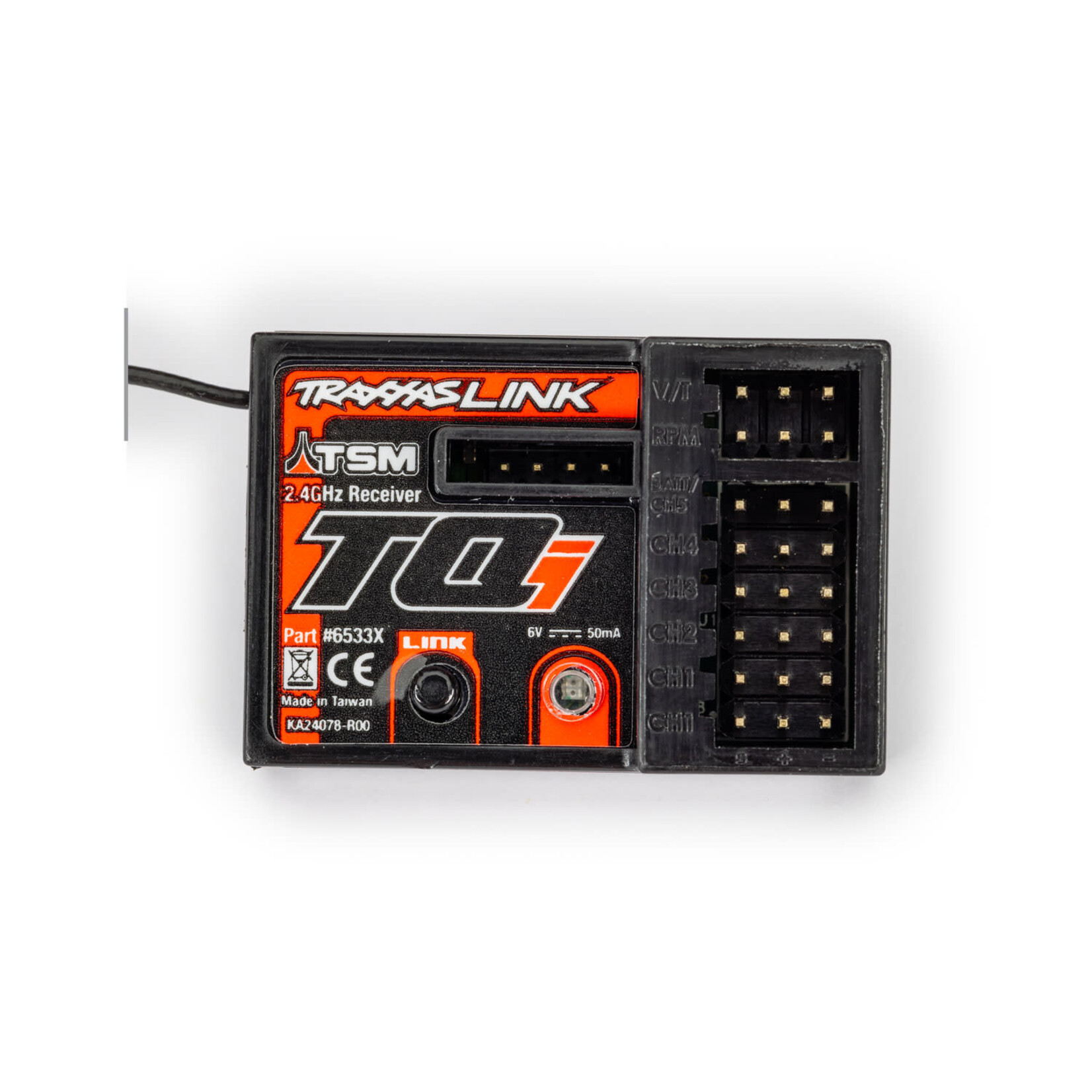 Traxxas #6533X Traxxas  Tqi Receiver 5ch Telemetry 2.4