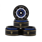Treal #X003932RYX TREAL SCX24 Wheels 1.0'' Beadlock Wheels(4P) for 1/24 Micro RC SCX24 Bronco Gladiator C10 Deadbolt -Type C