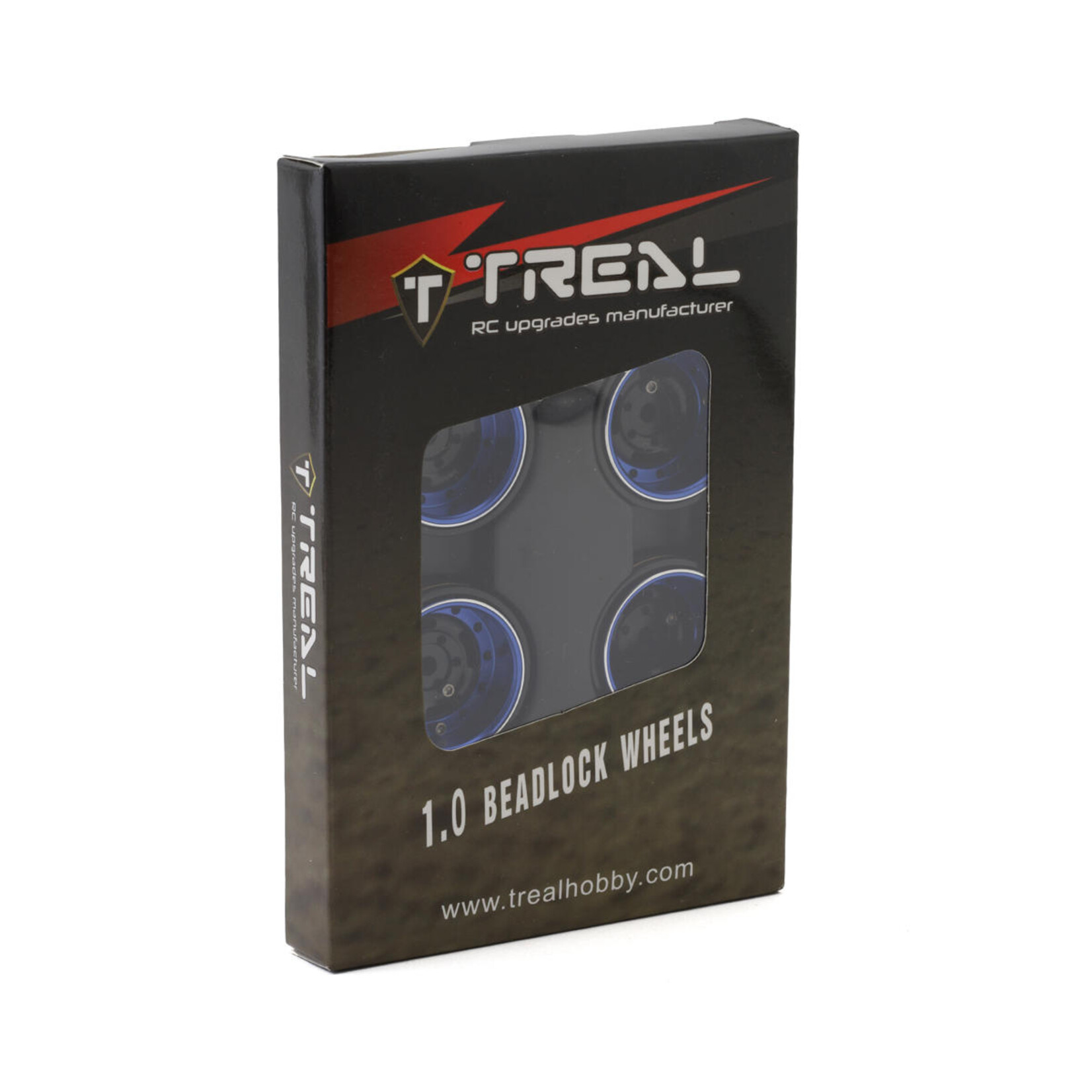 Treal #X003Z3JITJ Treal Hobby Type F 1.0" Deep Dish Beadlock Wheels (Blue)