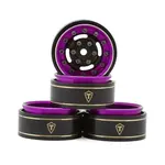 Treal #X003Z3L29D Treal Hobby Type F 1.0" Deep Dish Beadlock Wheels (Purple)