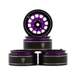 Treal #X003Z3JVYV Treal Hobby Type I 1.0" Classic 12-Spoke Beadlock Wheels (Purple) (4) (27.2g)
