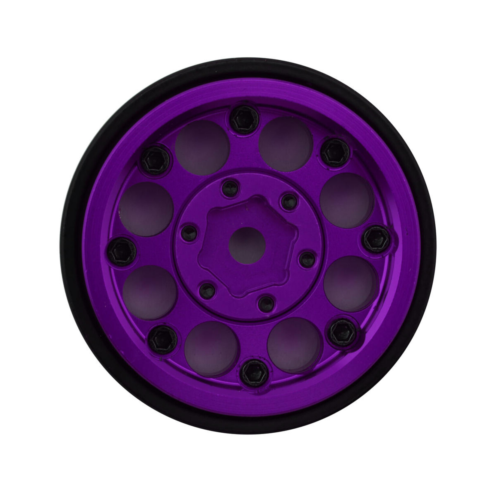 Treal #X002UCQW8L Treal Hobby 1.0" 8-Hole Beadlock Wheels (Purple) (4) (22g)