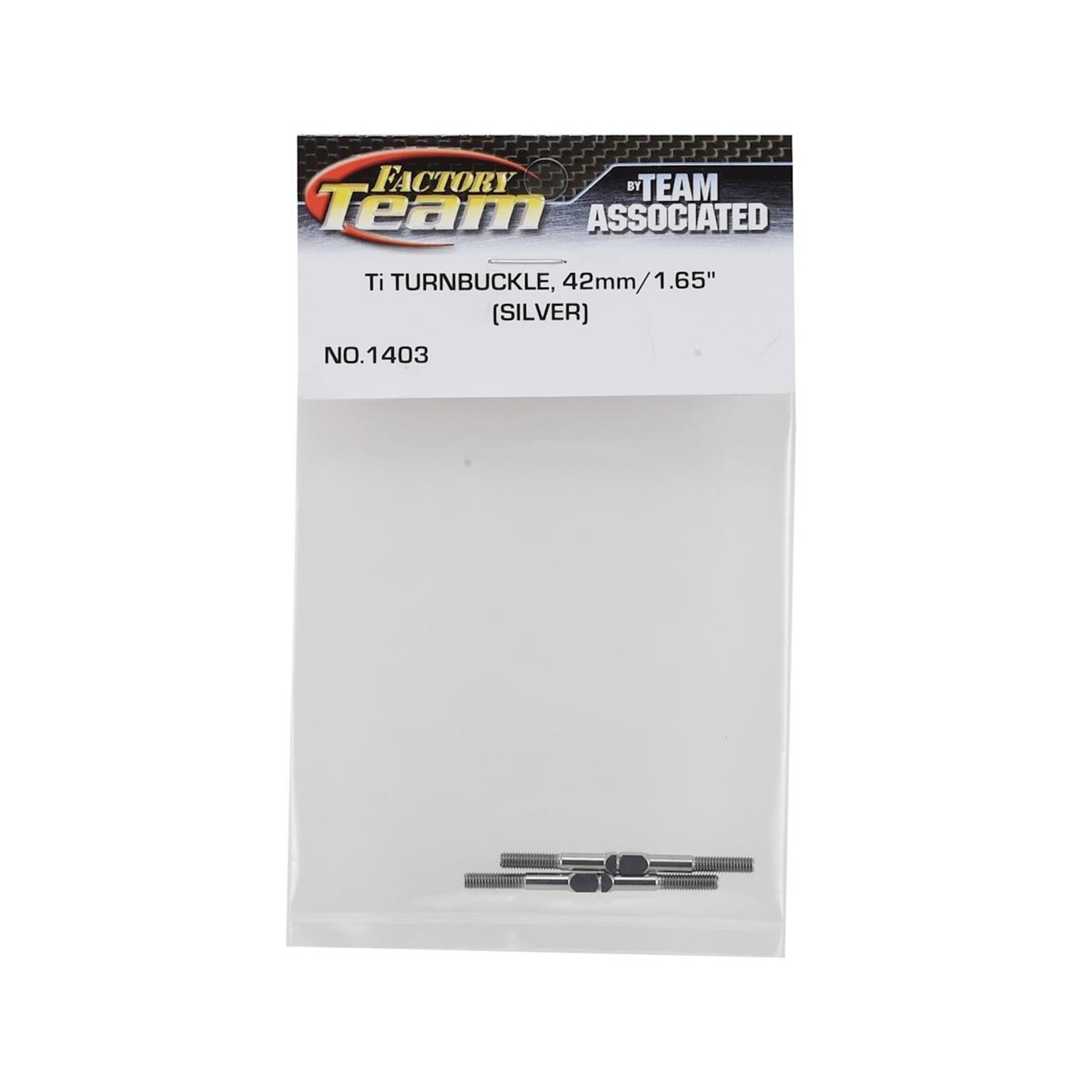 Team Associated #1403 Team Associated 1.65" Factory Team Titanium Turnbuckle Set (2)
