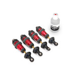 Traxxas #5460R Traxxas 1/10 Red Aluminum Short GTR Shocks (4)