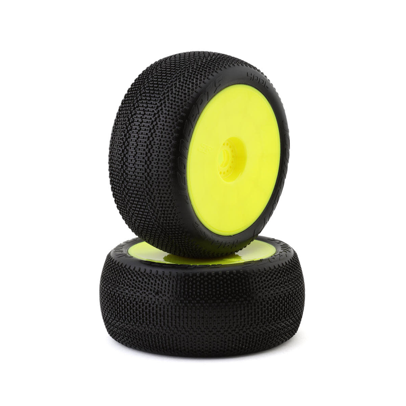 JConcepts #4006-22 JConcepts Relapse 4.0" Pre-Mounted 1/8 Truggy Tires (2) (Yellow) (Green)