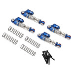 Treal #X0036IC1ZL Treal Hobby Axial SCX24 Aluminum Threaded Shocks (Blue) (4)