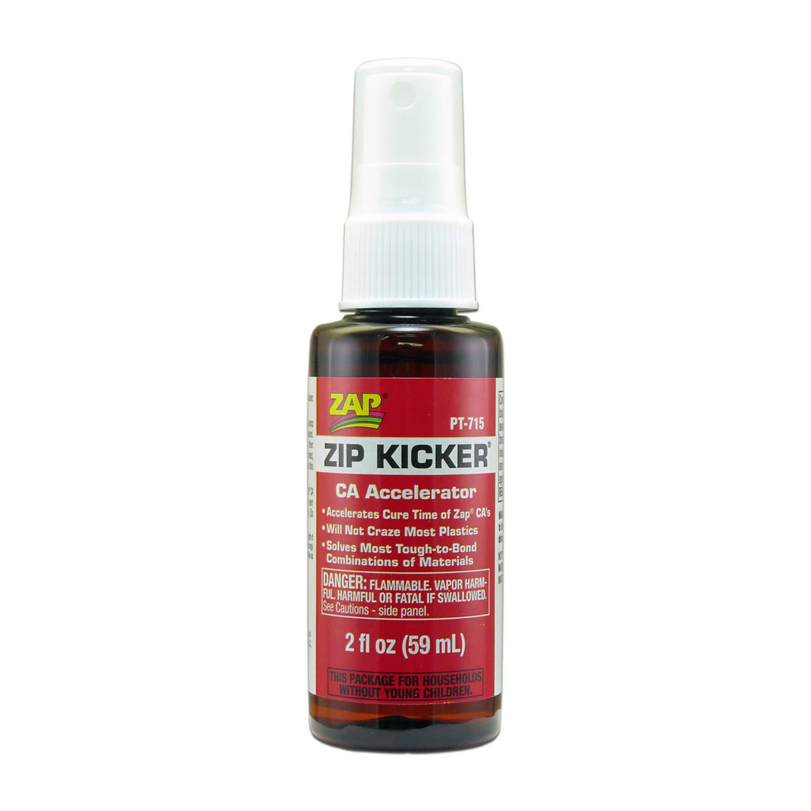ZAP #PT-715 ZAP Zip-Kicker Spray CA Accelerator, 2 oz ZAP Glue