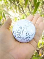 Large and Beautifully Polished Genuine Howlite Sphere