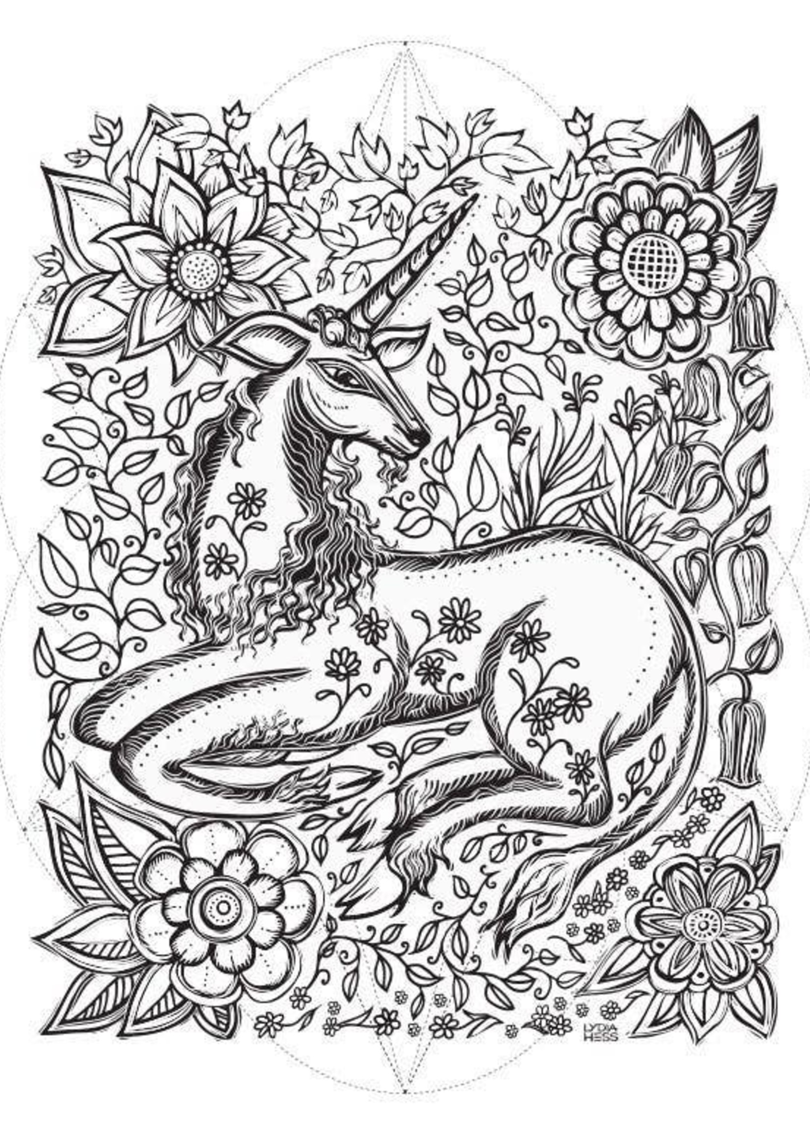 Mystical Coloring Pages For Adults