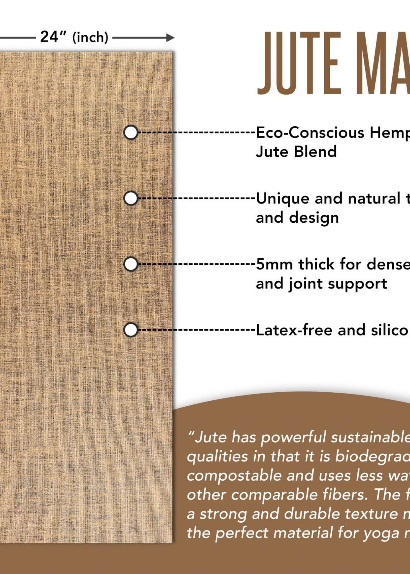 Rich Coffee Brown Hemp Blend Yoga Mat