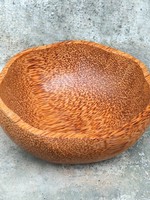 Flower Coconut Wood Bowl
