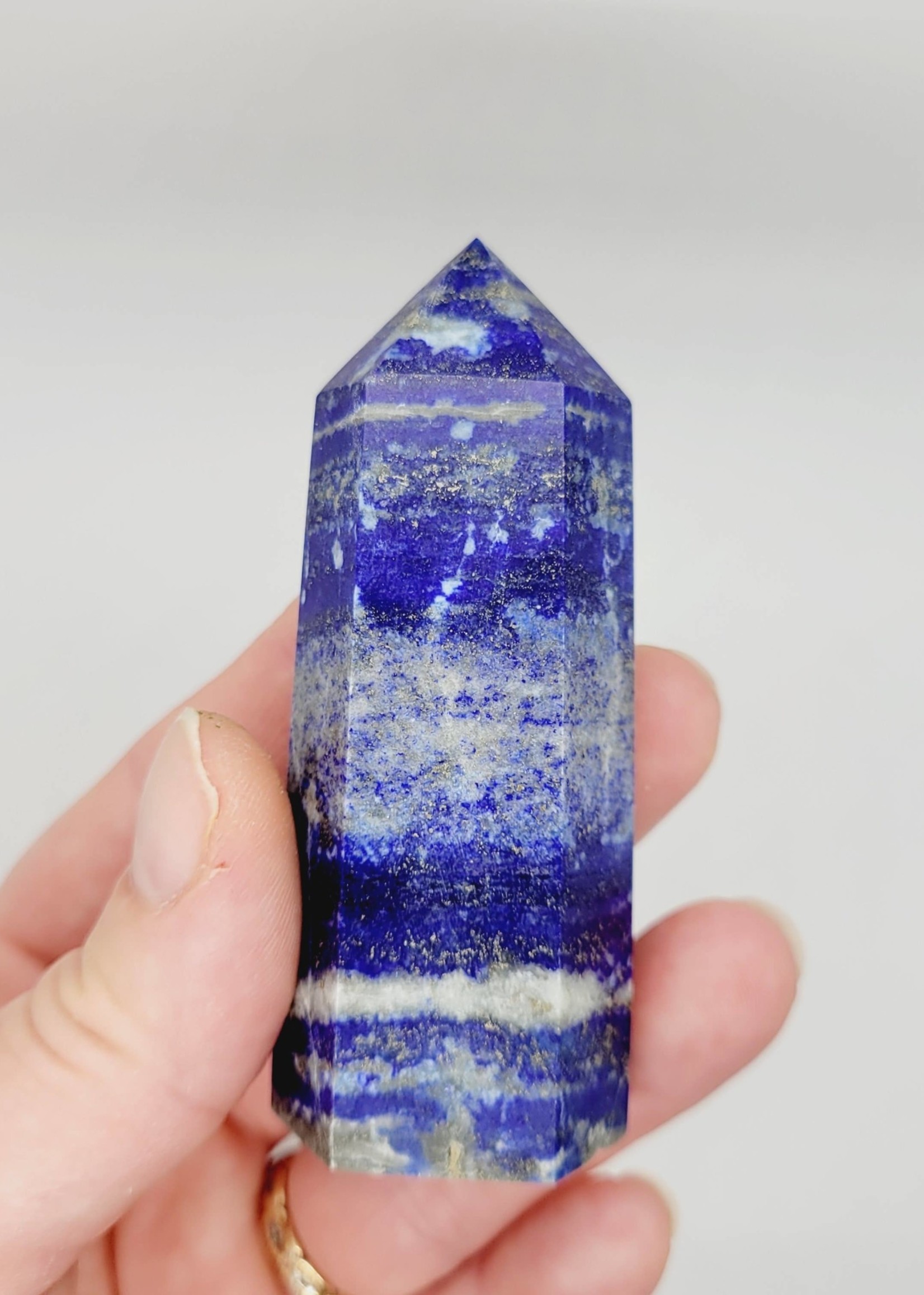 Lapis Lazuli Crystal Point Tower