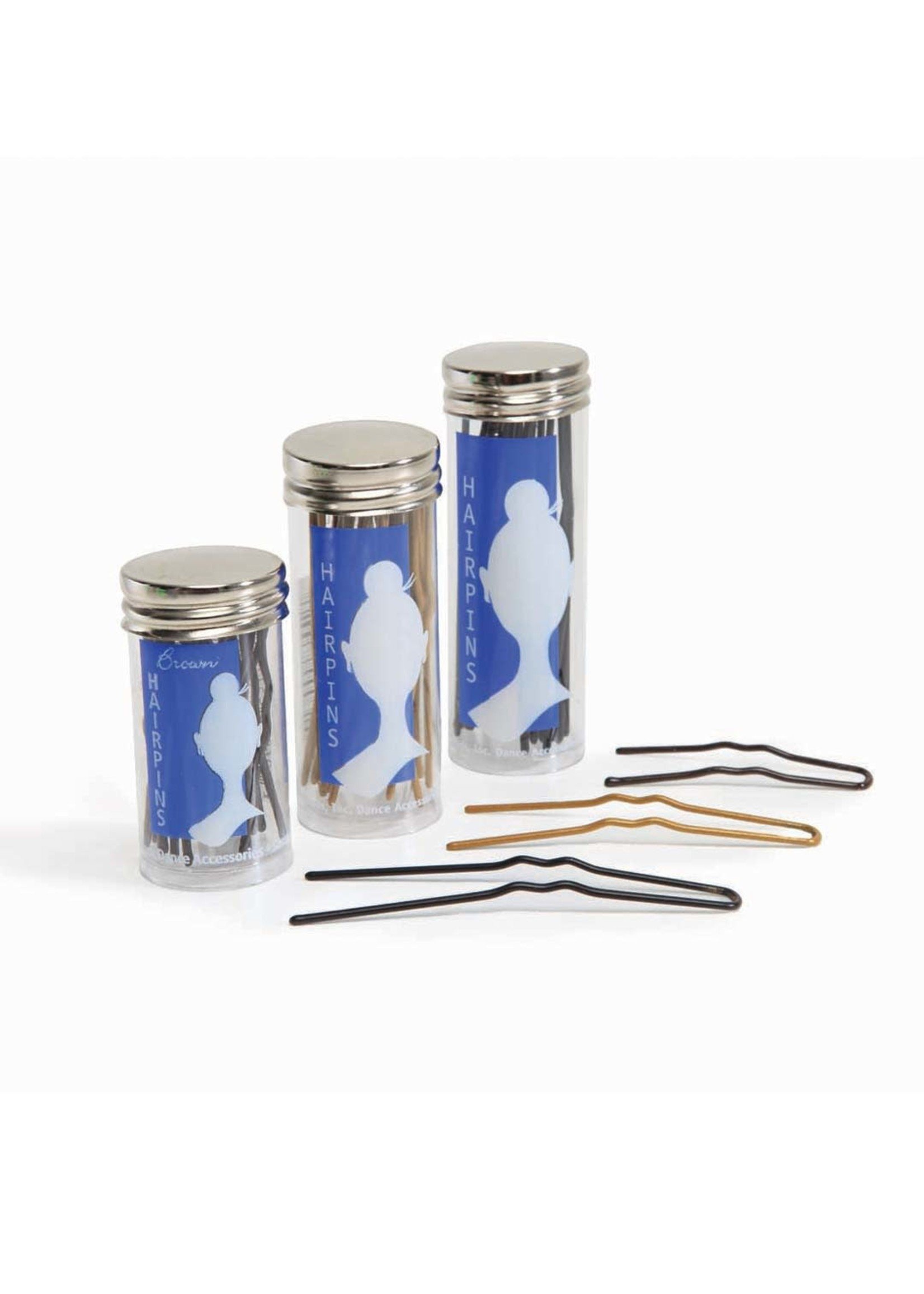 Bunheads 2" Brown Hairpins