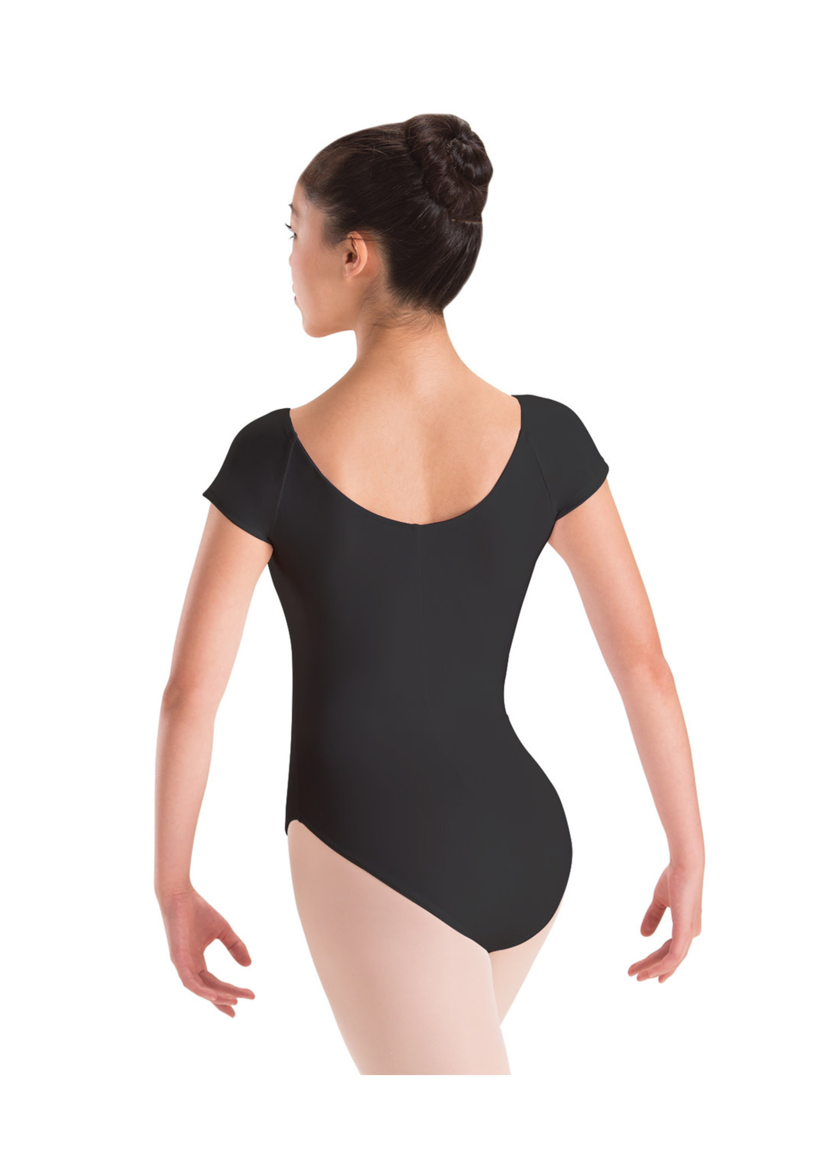 Motionwear Motionwear Child Raglan Cap Sleeve High Back Leotard