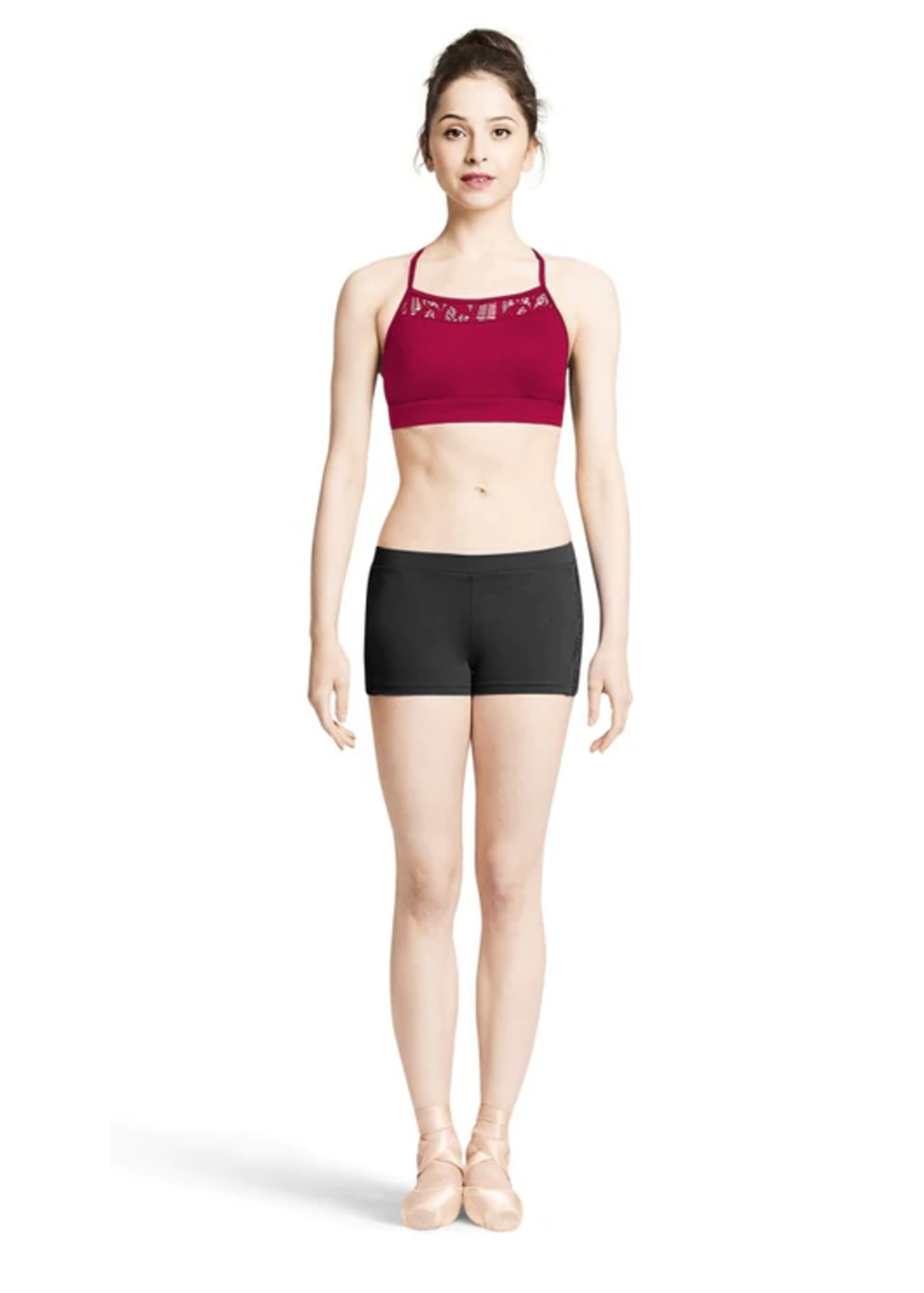 Mirella Mirella Racer Back Lace Camisole Crop Top