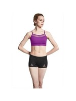 Bloch Althea | Laser Scallop with Spot Mesh Crop Top with Cups