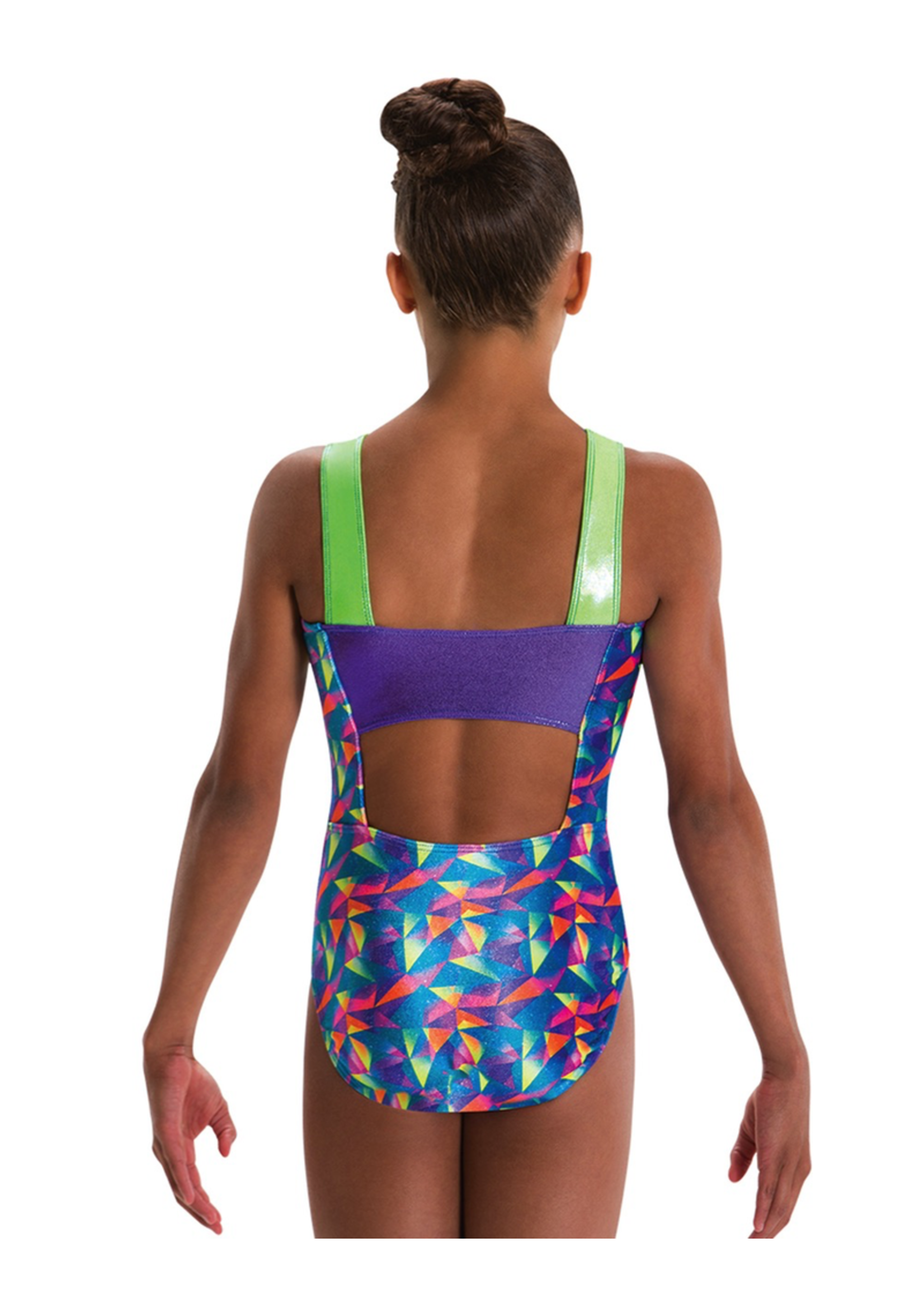 Motionwear Motionwear Wide Strap Square Back Gymnastics Leotard