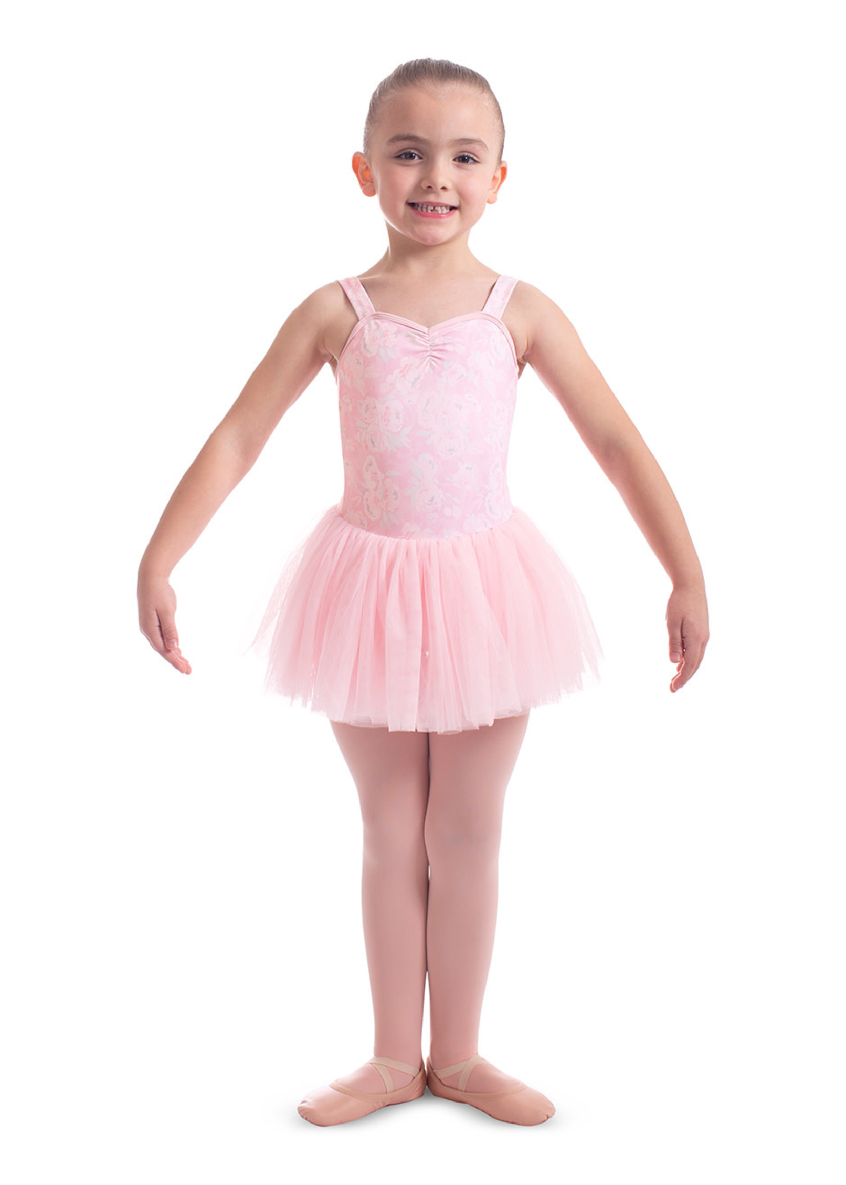 Mirella Mirella Floral Printed Tank Tutu Leotard